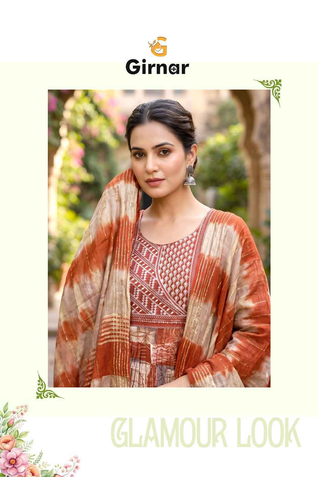 Girnar Akhira Vol-1 Vertican Foil Readymade Suit (8 pcs Catalogue)