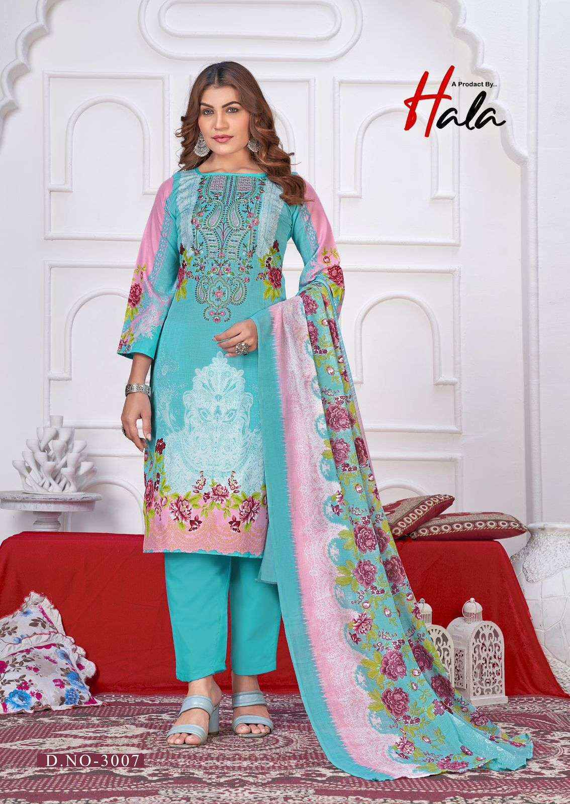 Hala Aayat Vol-3 Cotton Dress Material (8 pcs Catalogue)
