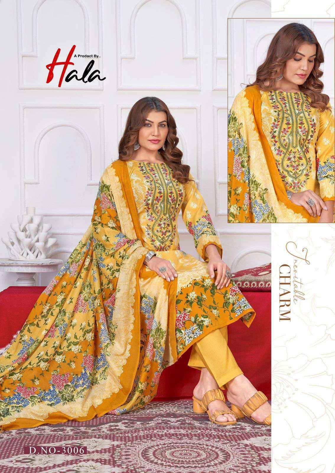 Hala Aayat Vol-3 Cotton Dress Material (8 pcs Catalogue)