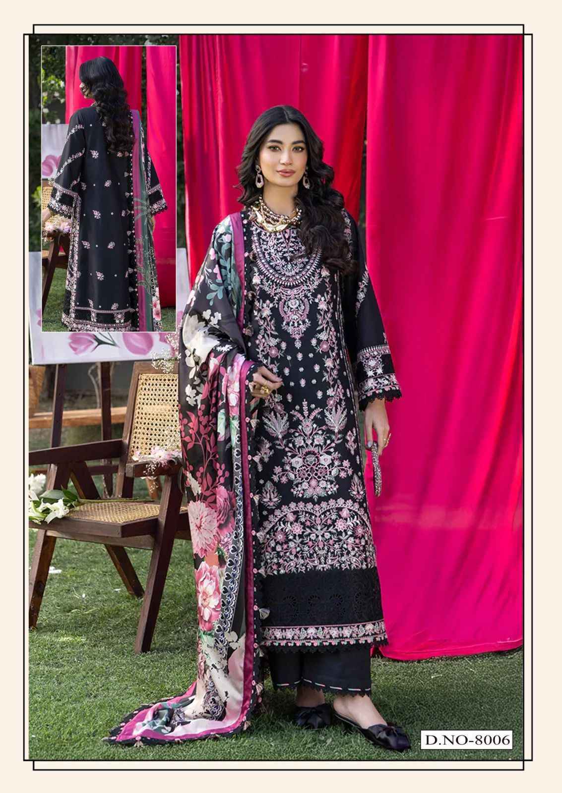 Hala Ramsha Vol-8 Cotton Dress Material (6 pcs Catalogue)