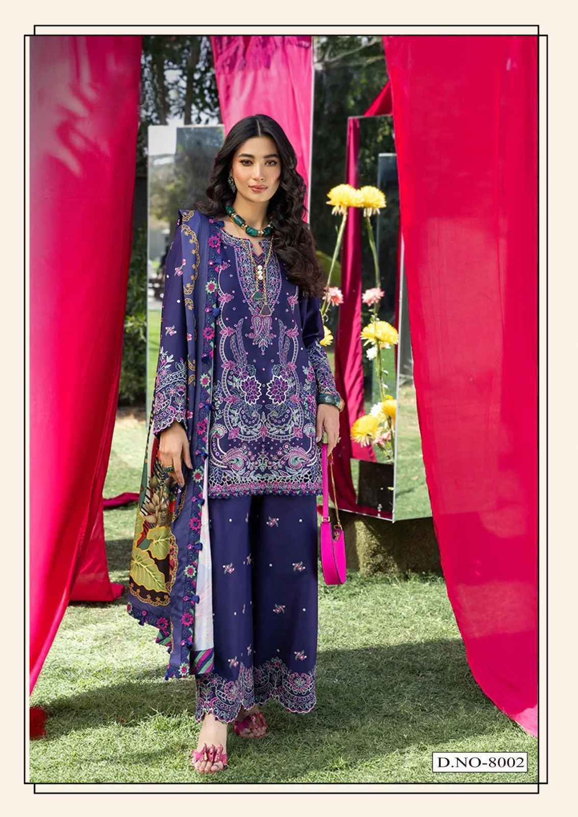 Hala Ramsha Vol-8 Cotton Dress Material (6 pcs Catalogue)
