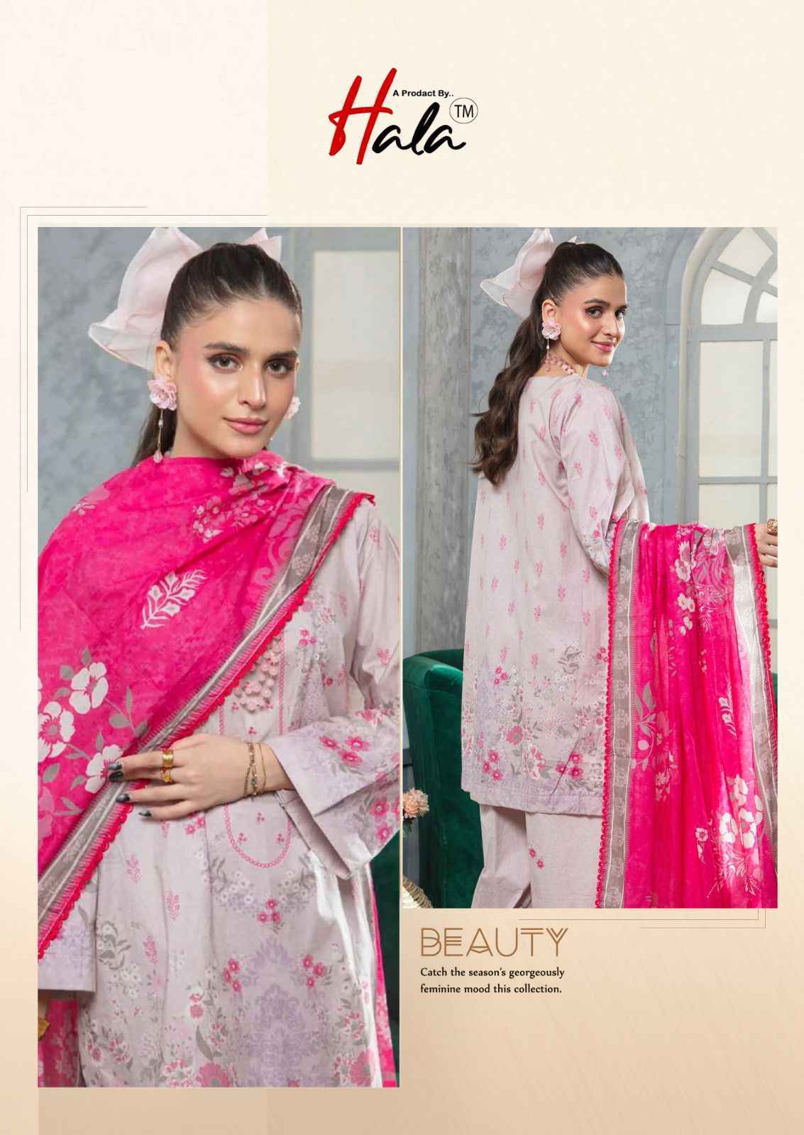 Hala Ramsha Vol-8 Cotton Dress Material (6 pcs Catalogue)