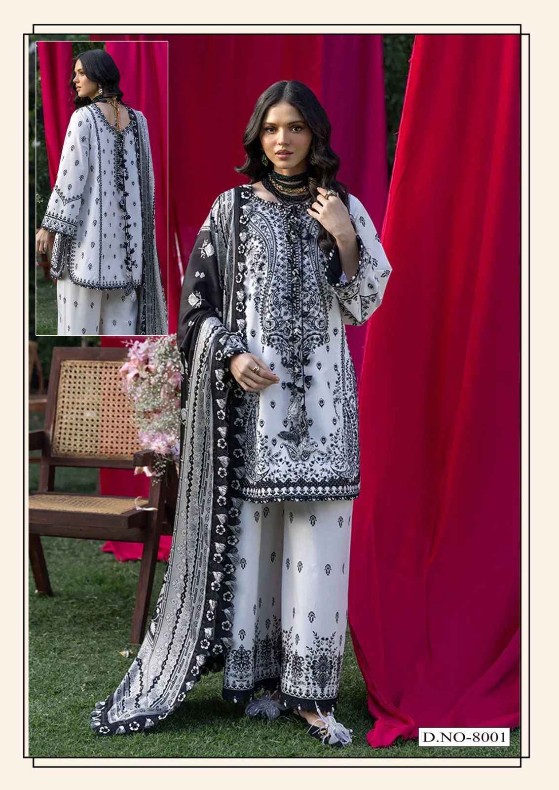 Hala Ramsha Vol-8 Cotton Dress Material (6 pcs Catalogue)