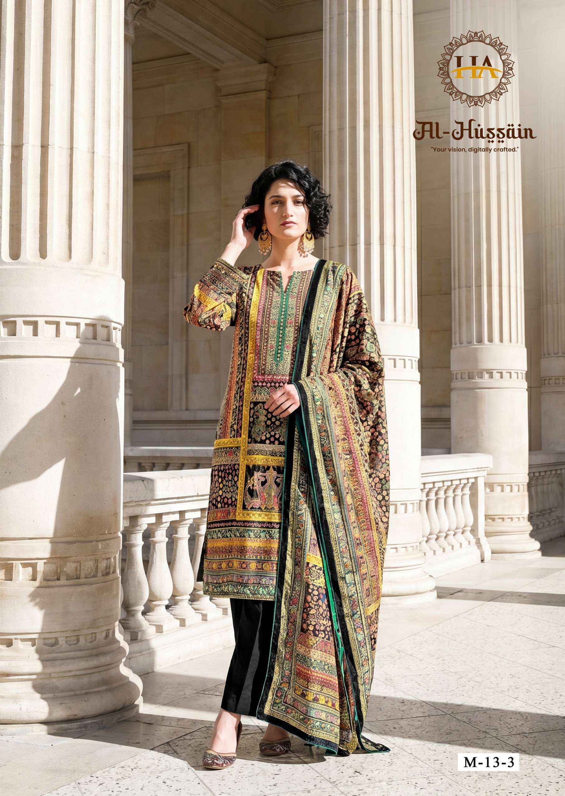 Harshit Fashion Al Hussain Jam Cotton Dress Material (6 pcs Catalogue)