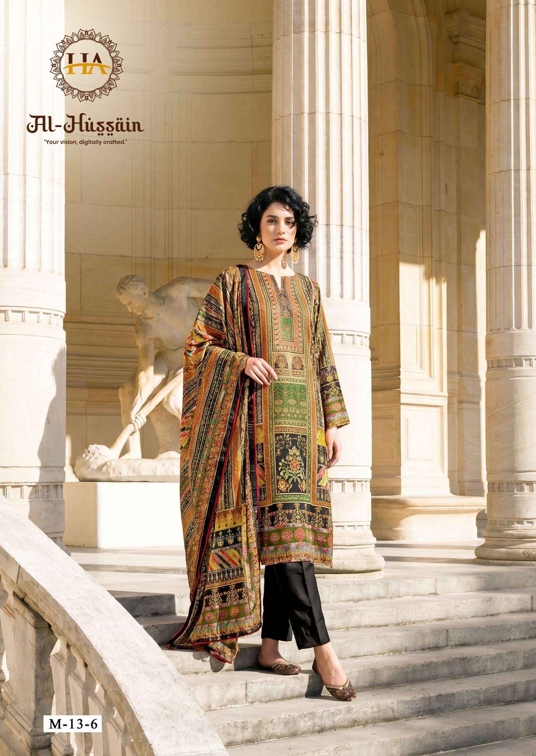 Harshit Fashion Al Hussain Jam Cotton Dress Material (6 pcs Catalogue)