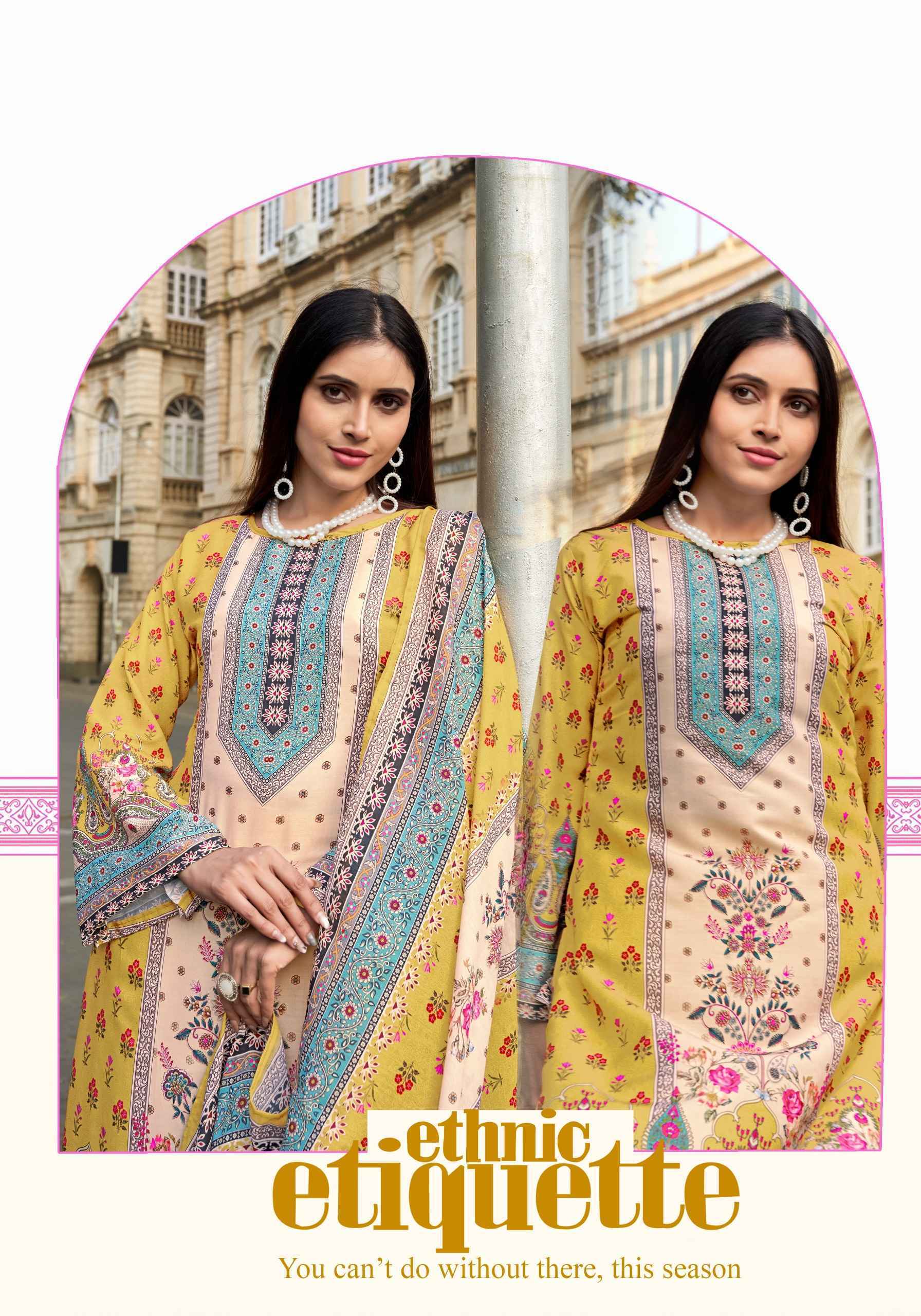 Harshit Fashion Aleesa Maslin Dress Material (6 pcs Catalogue)