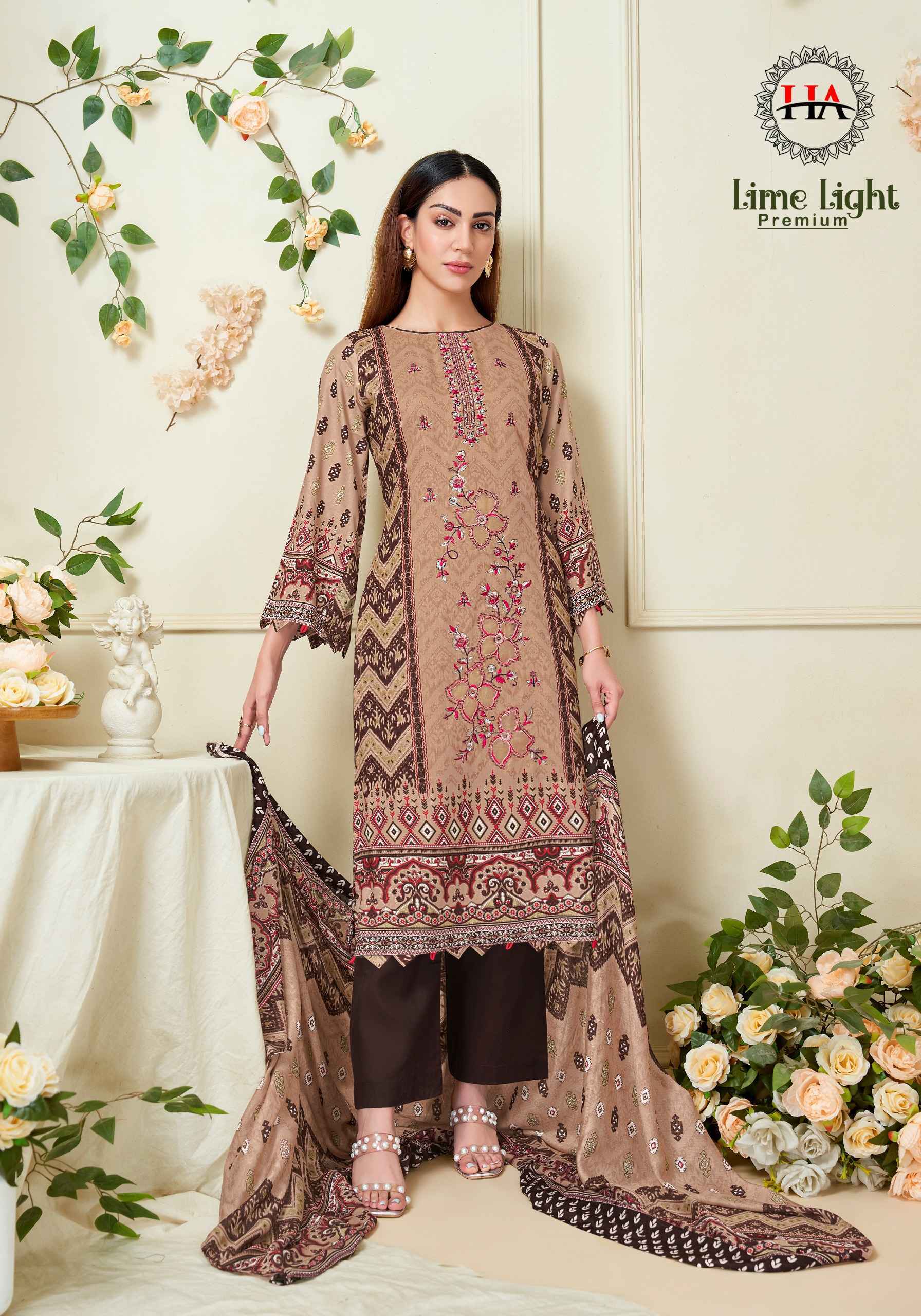 Harshit Fashion Lime Light Premium Viscose Reyon Dress Material (6 pcs Catalogue)