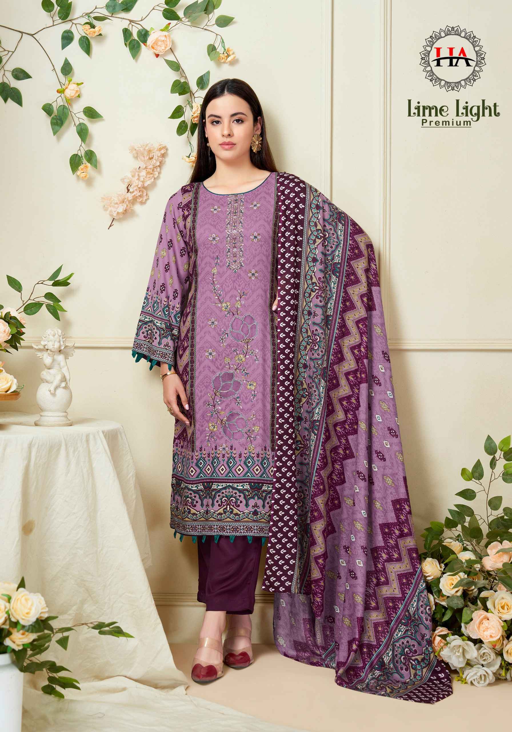 Harshit Fashion Lime Light Premium Viscose Reyon Dress Material (6 pcs Catalogue)