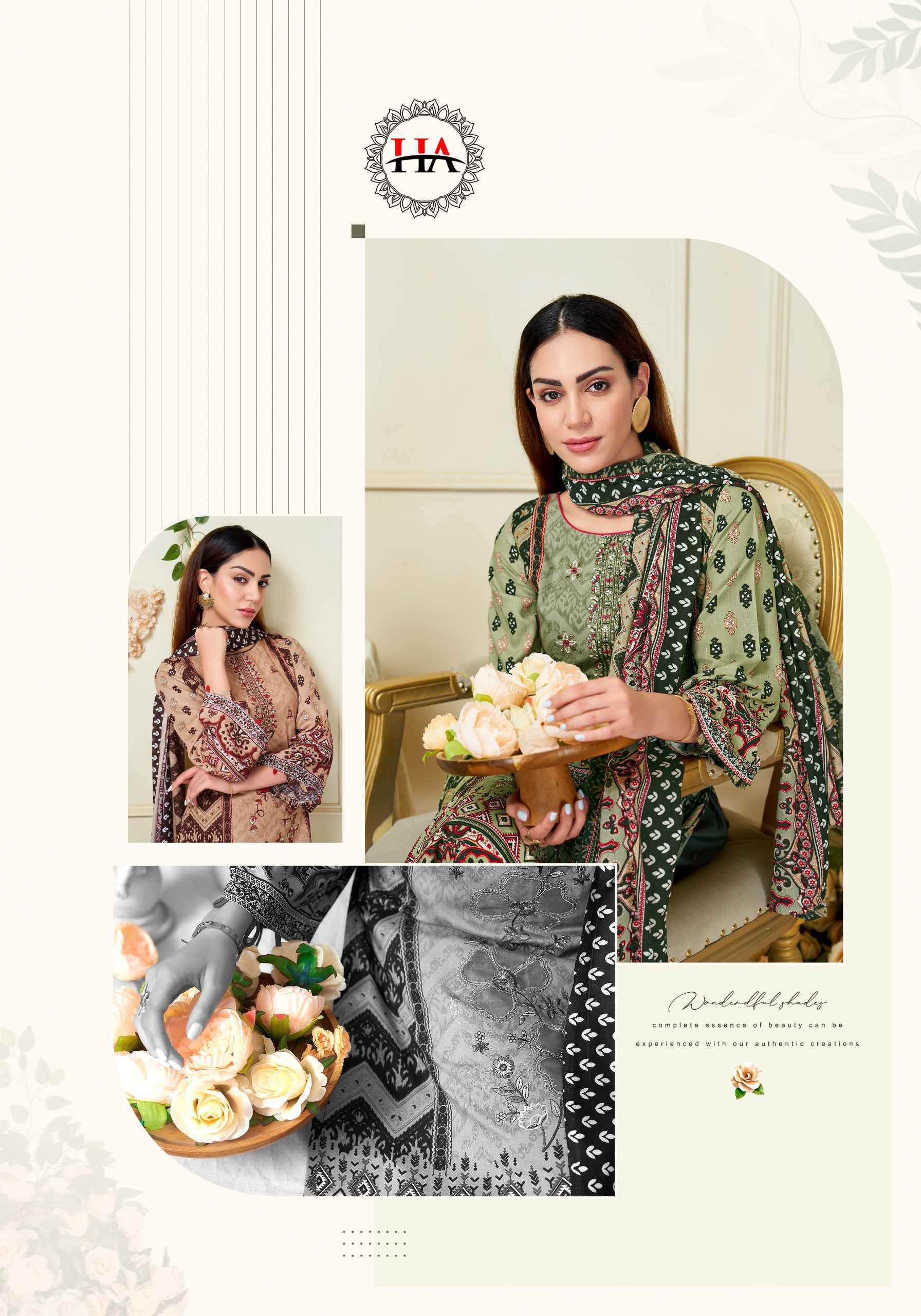 Harshit Fashion Lime Light Premium Viscose Reyon Dress Material (6 pcs Catalogue)