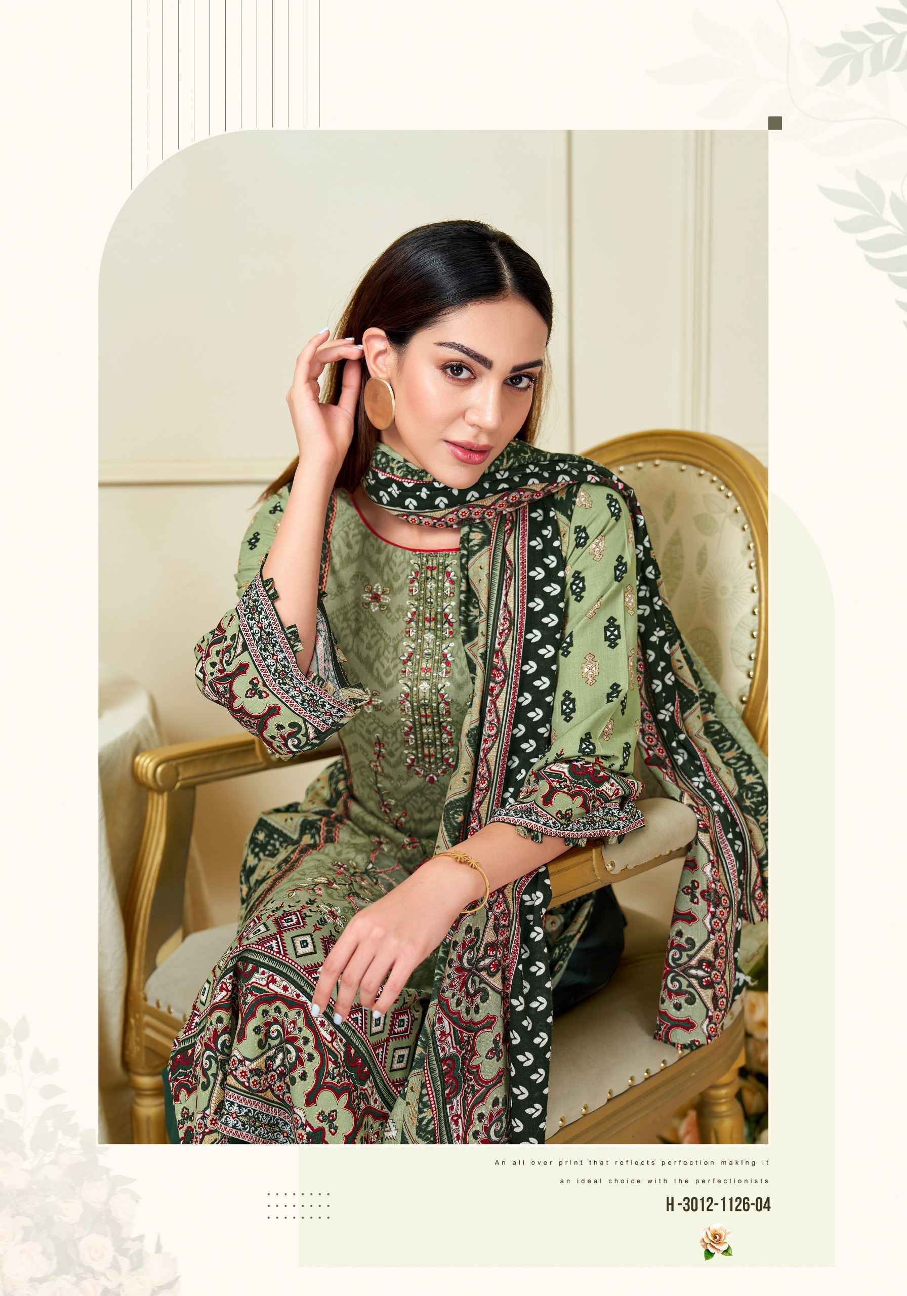 Harshit Fashion Lime Light Premium Viscose Reyon Dress Material (6 pcs Catalogue)