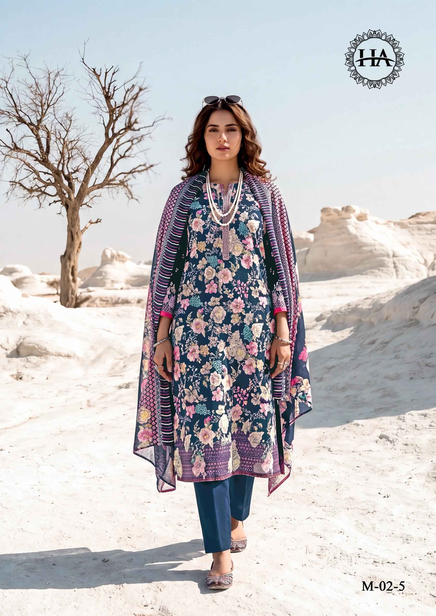Harshit Fashion Lumina Zam Dress Material (6 pcs Catalogue)