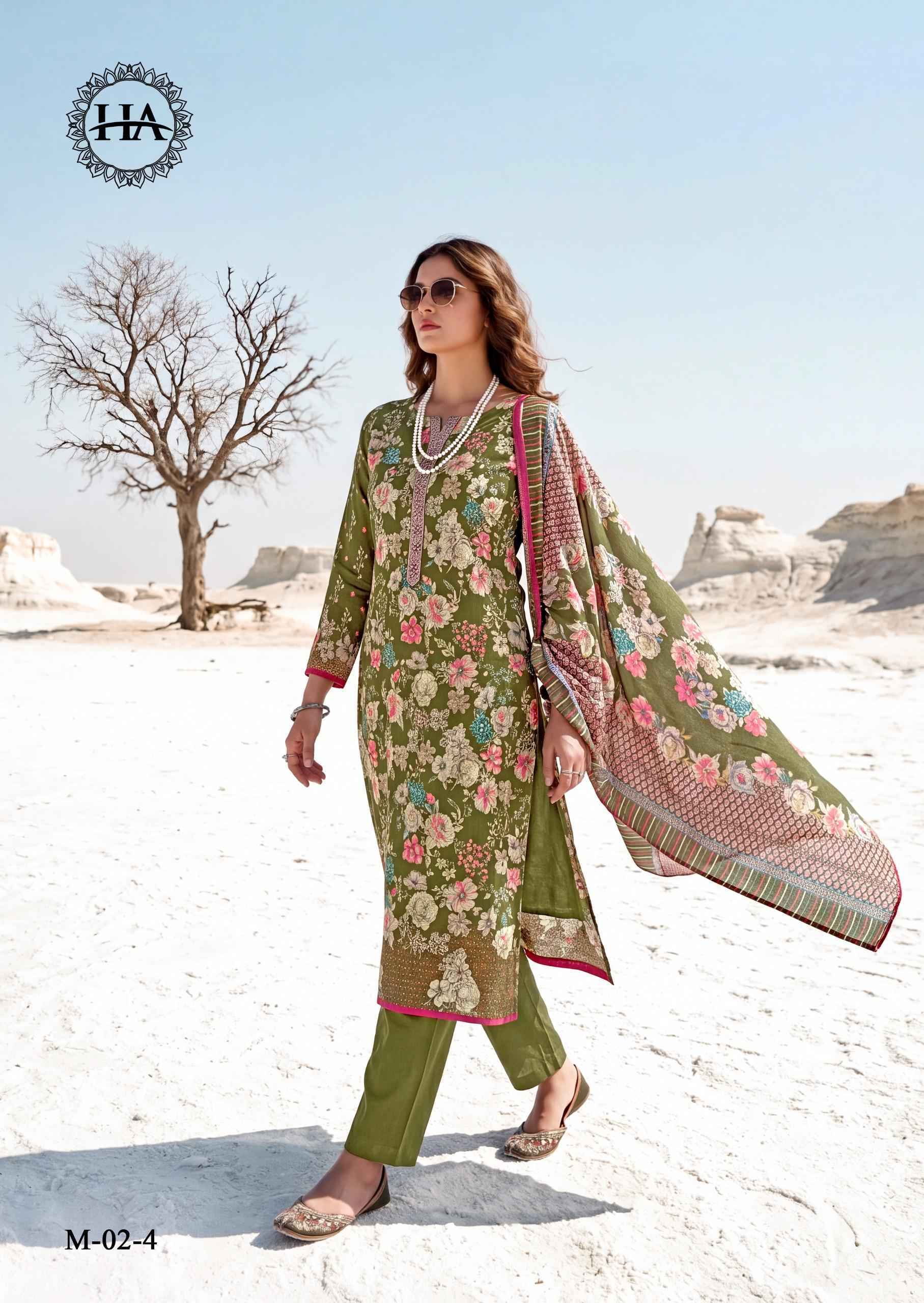 Harshit Fashion Lumina Zam Dress Material (6 pcs Catalogue)