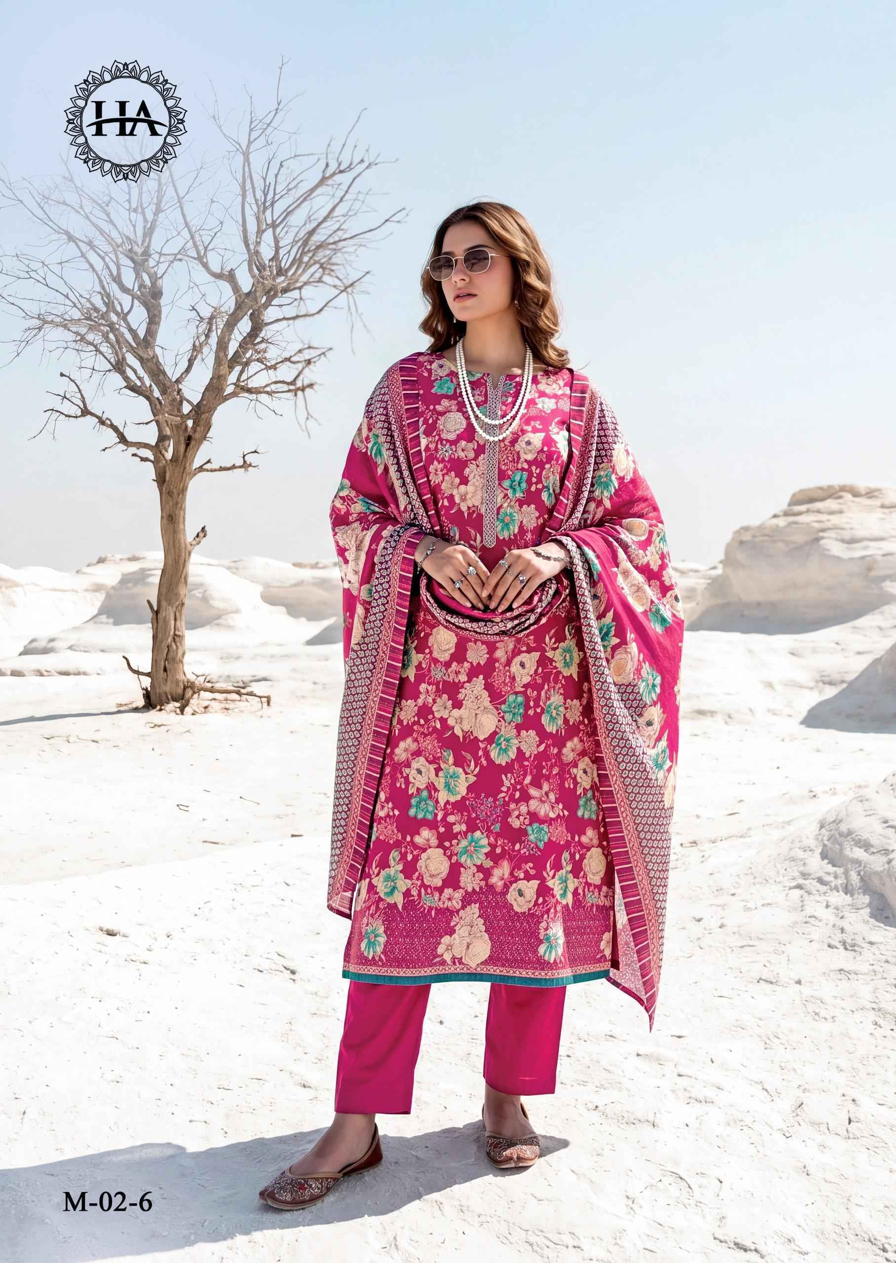 Harshit Fashion Lumina Zam Dress Material (6 pcs Catalogue)
