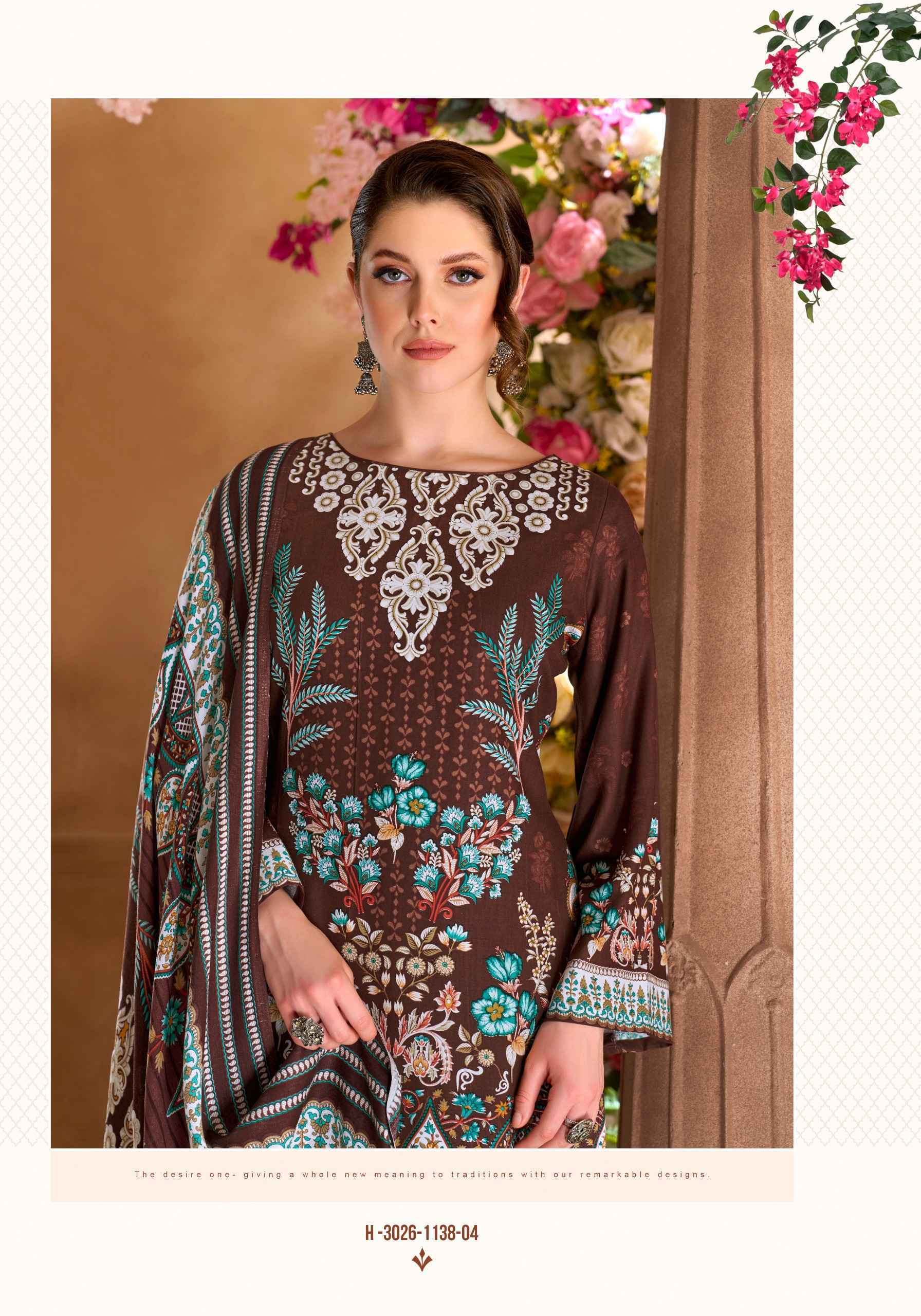 Harshit Fashion Noor Street Viscose Reyon Dress Material (6 pcs Catalogue)