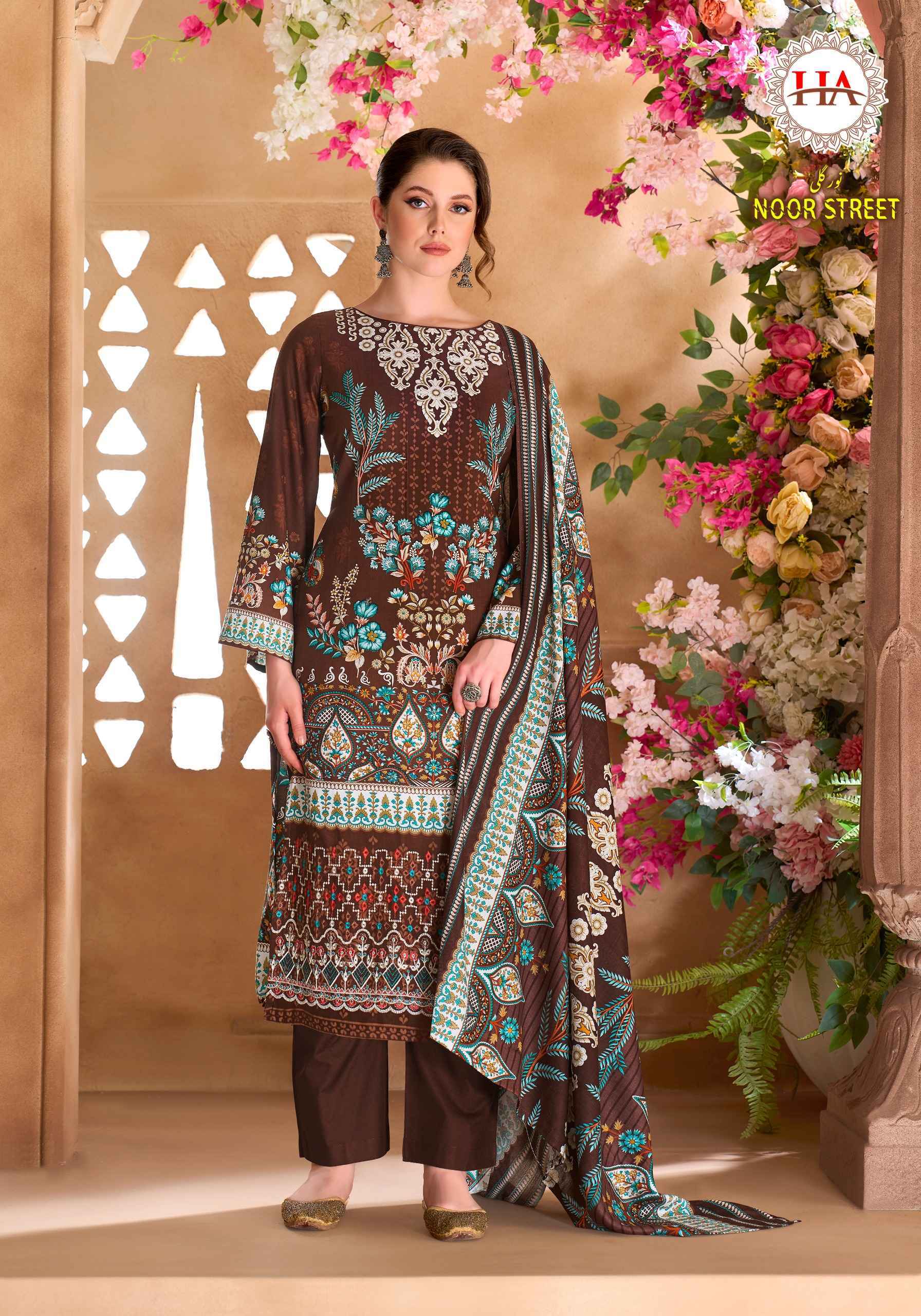 Harshit Fashion Noor Street Viscose Reyon Dress Material (6 pcs Catalogue)