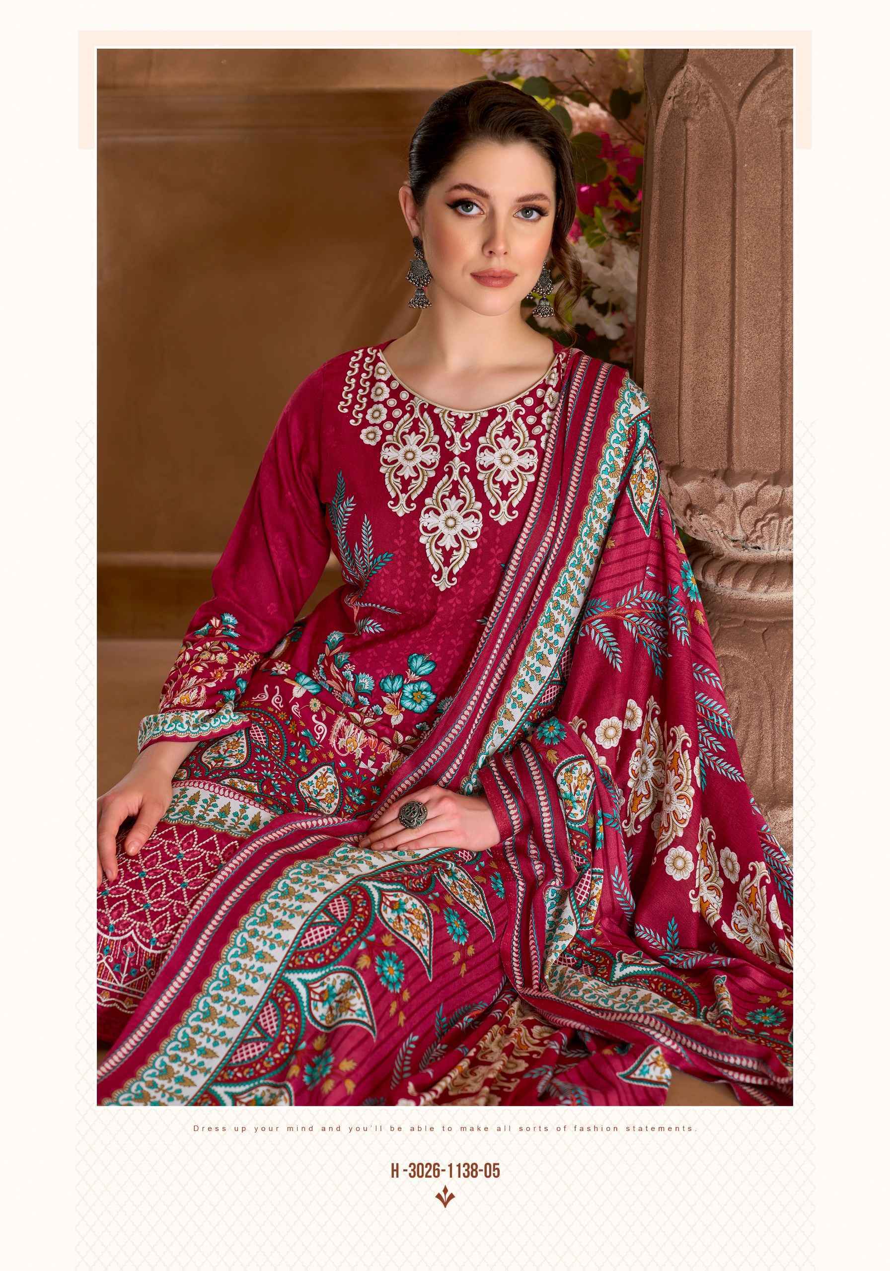 Harshit Fashion Noor Street Viscose Reyon Dress Material (6 pcs Catalogue)
