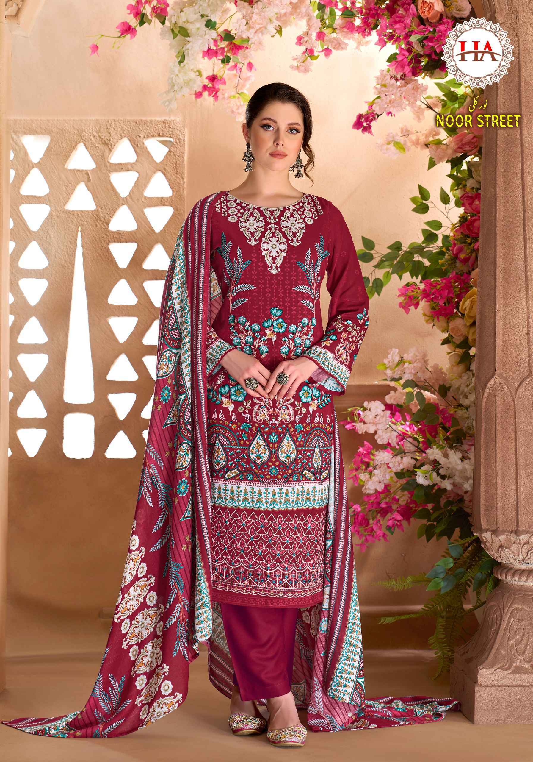 Harshit Fashion Noor Street Viscose Reyon Dress Material (6 pcs Catalogue)