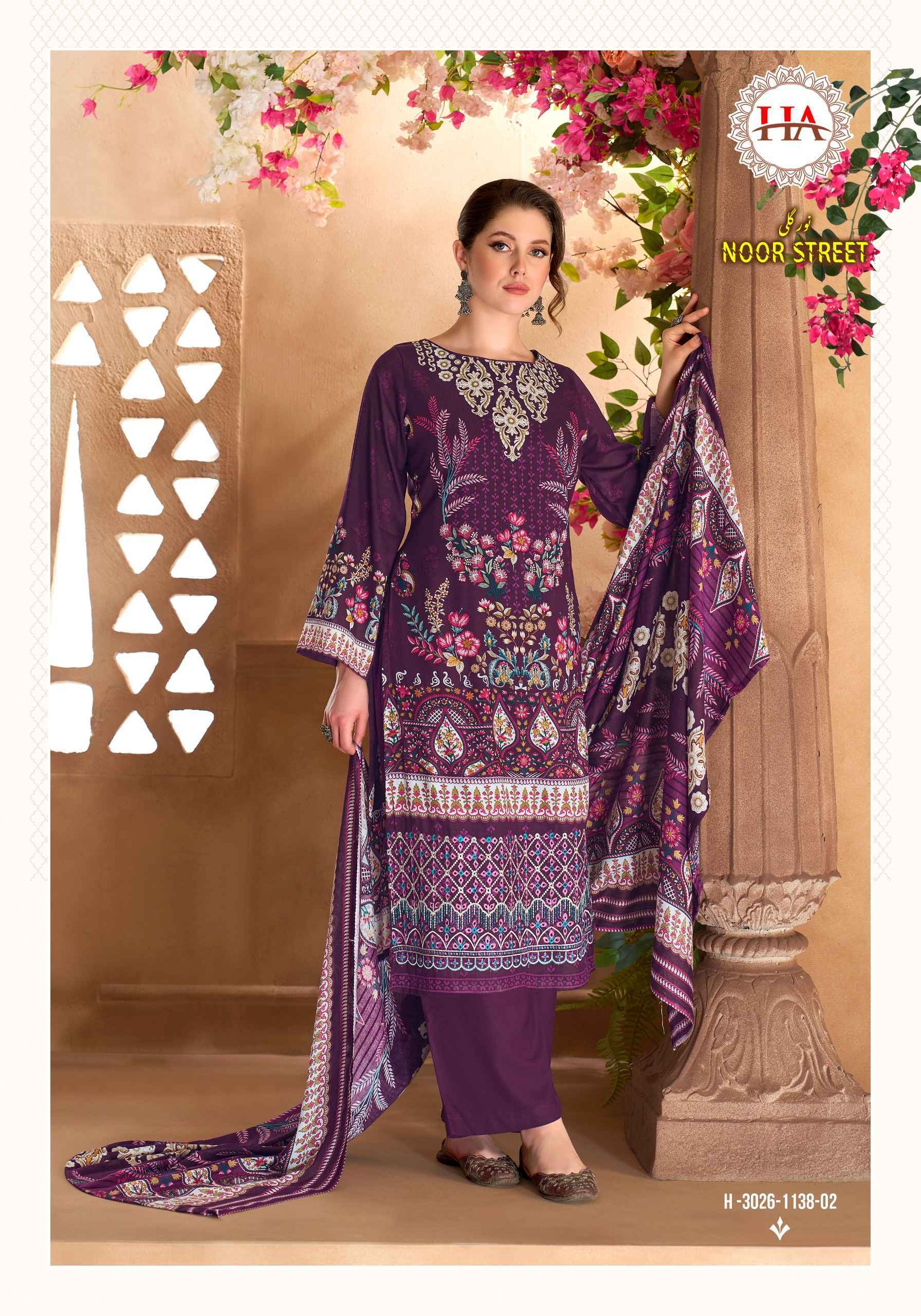 Harshit Fashion Noor Street Viscose Reyon Dress Material (6 pcs Catalogue)
