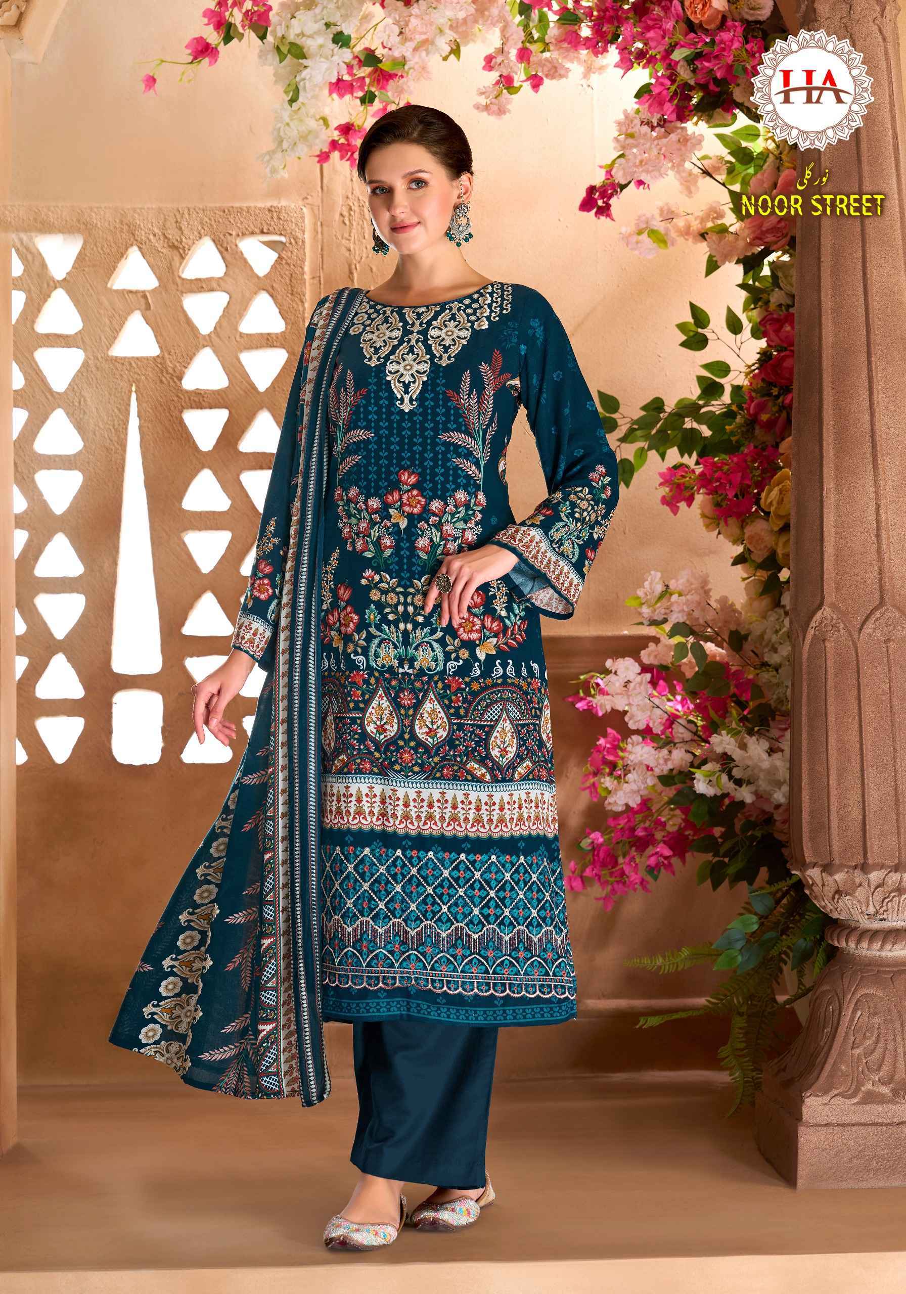 Harshit Fashion Noor Street Viscose Reyon Dress Material (6 pcs Catalogue)