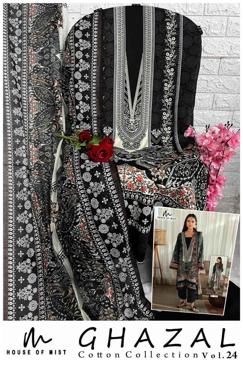 House Of Mist Ghazal Cotton Collection Vol-24 Cotton Dress Material (6 pcs Catalogue)