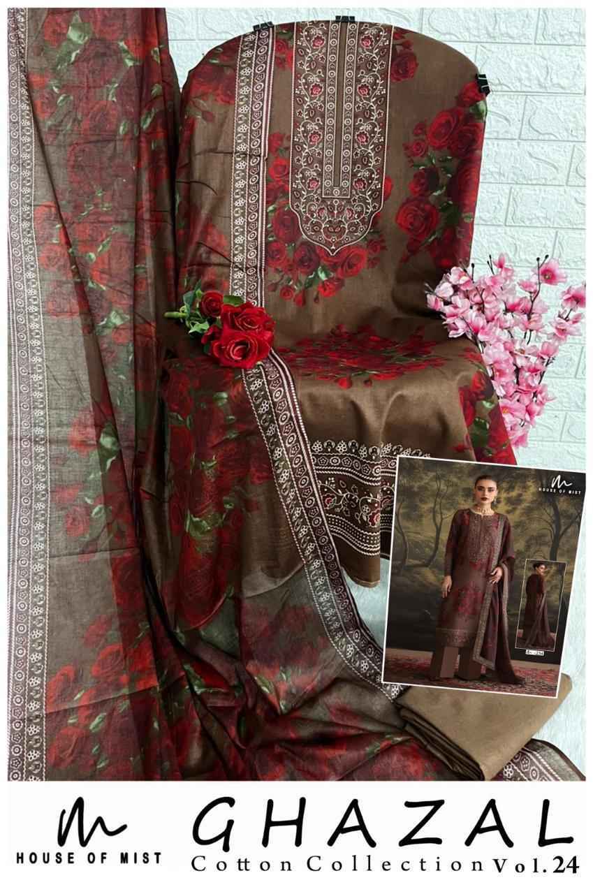 House Of Mist Ghazal Cotton Collection Vol-24 Cotton Dress Material (6 pcs Catalogue)