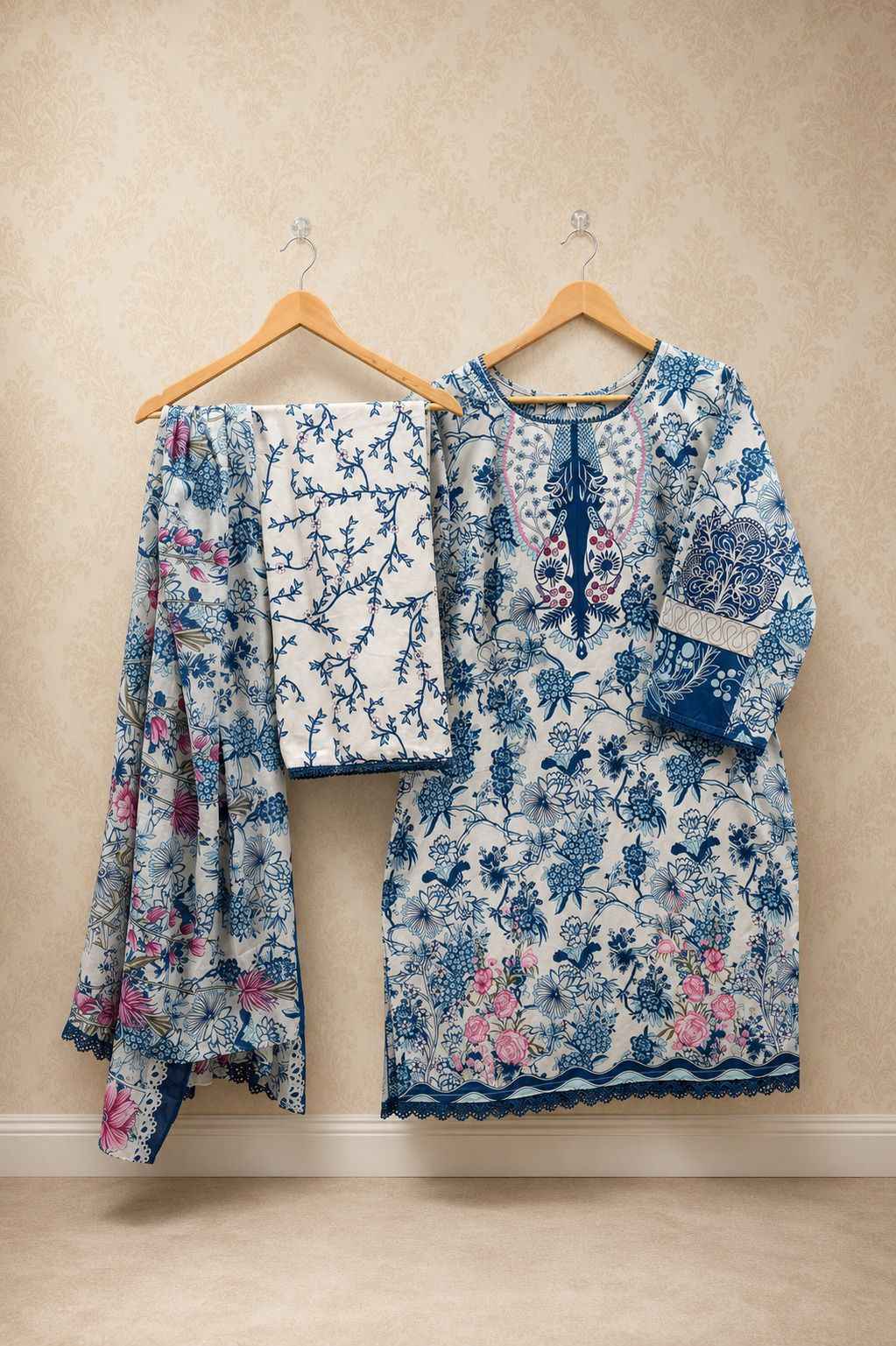 Jade Bin Saeed Heavy Luxury Vol-19 Readymade Cotton Dress (6 pcs Catalogue)