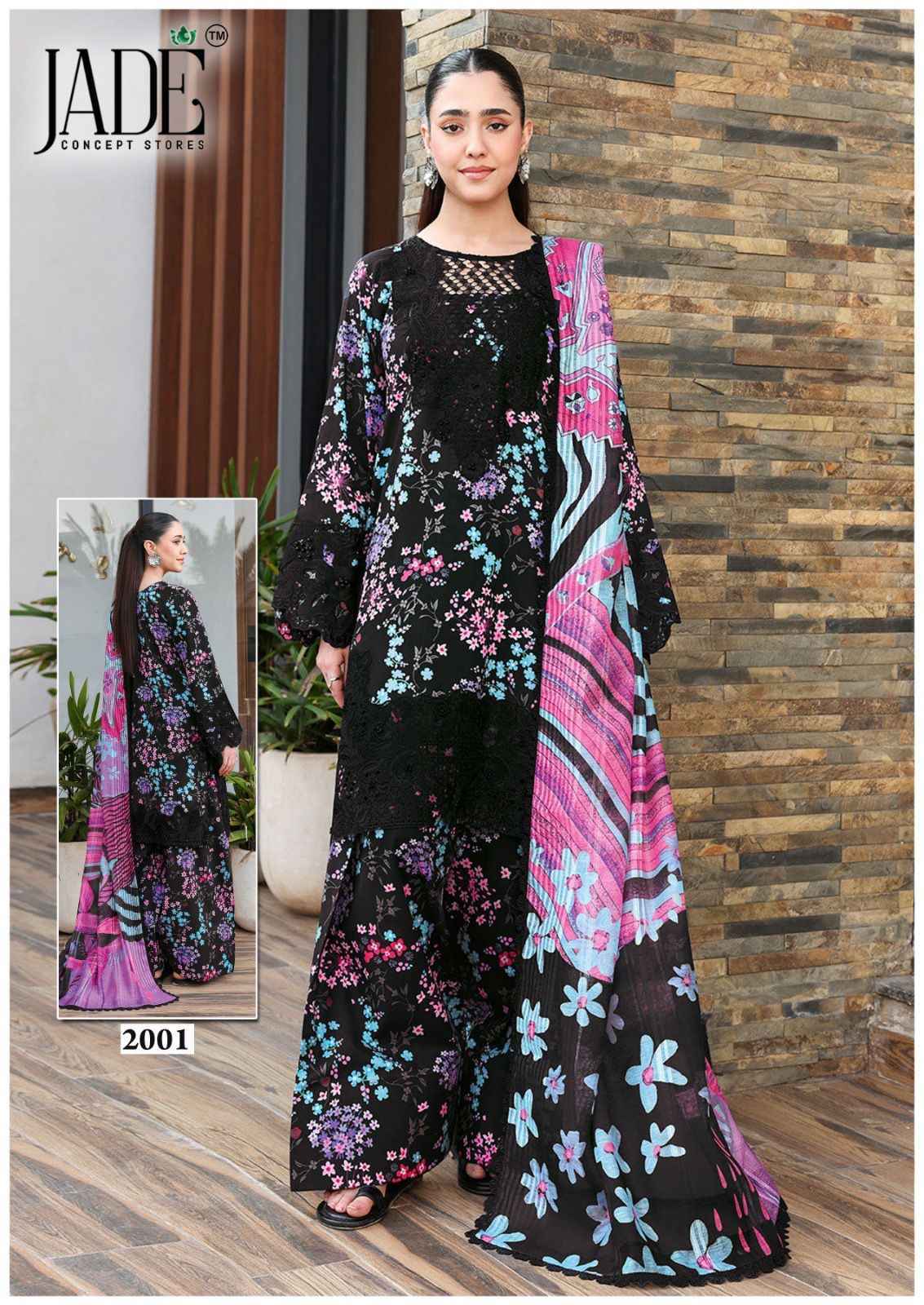 Jade Bin Saeed Heavy Luxury Vol-20 Cotton Dress Material (6 pcs Catalogue)