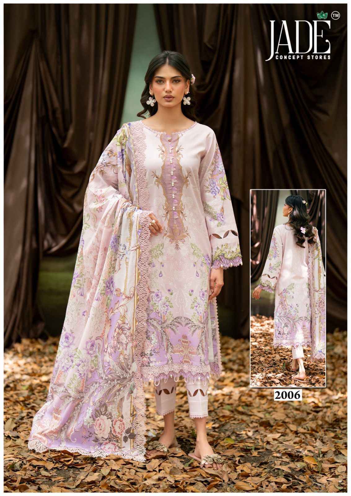 Jade Bin Saeed Heavy Luxury Vol-20 Cotton Dress Material (6 pcs Catalogue)