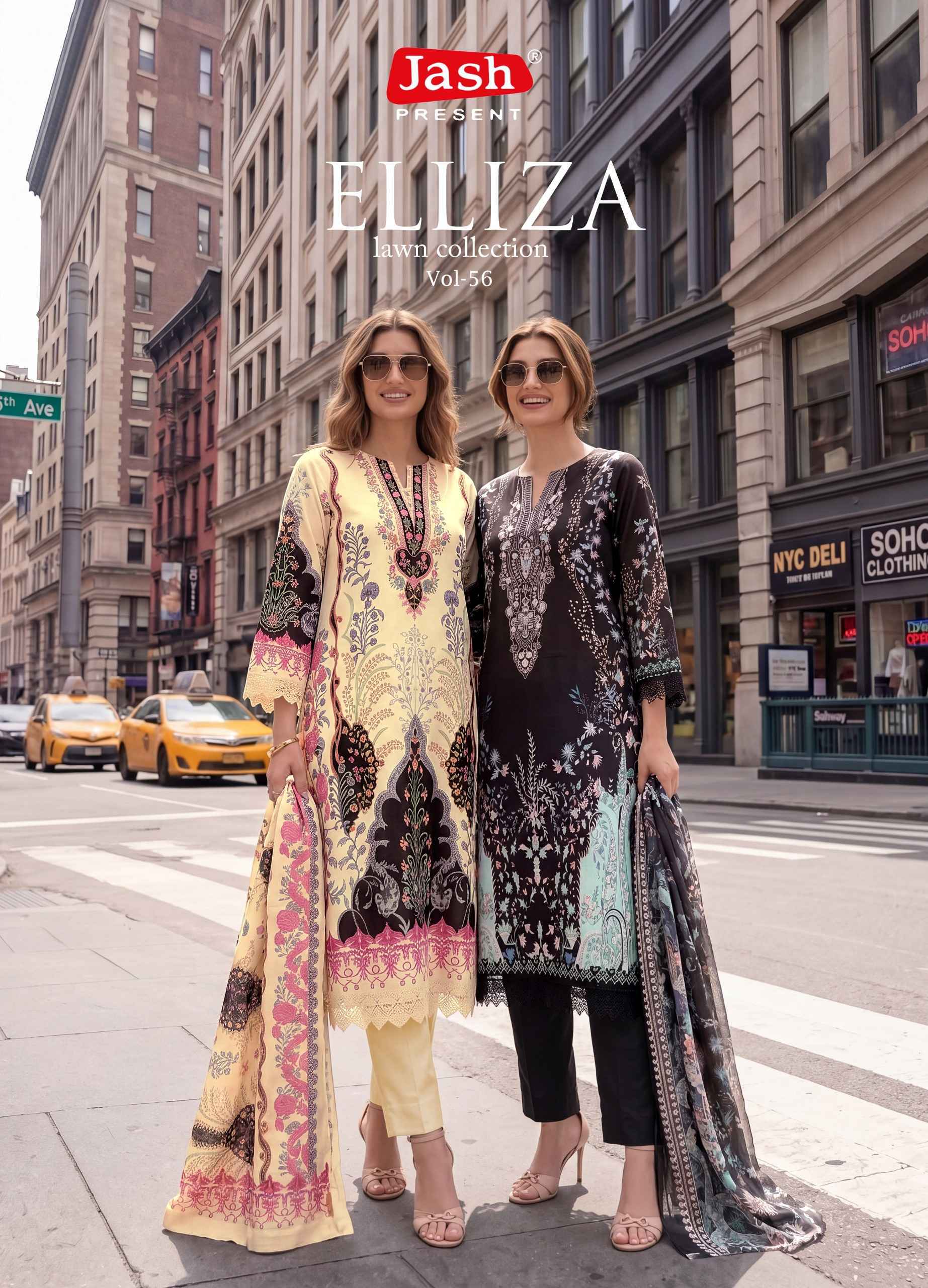 Jash Elliza Vol-56 Cotton Dress Material (10 pcs Catalogue)