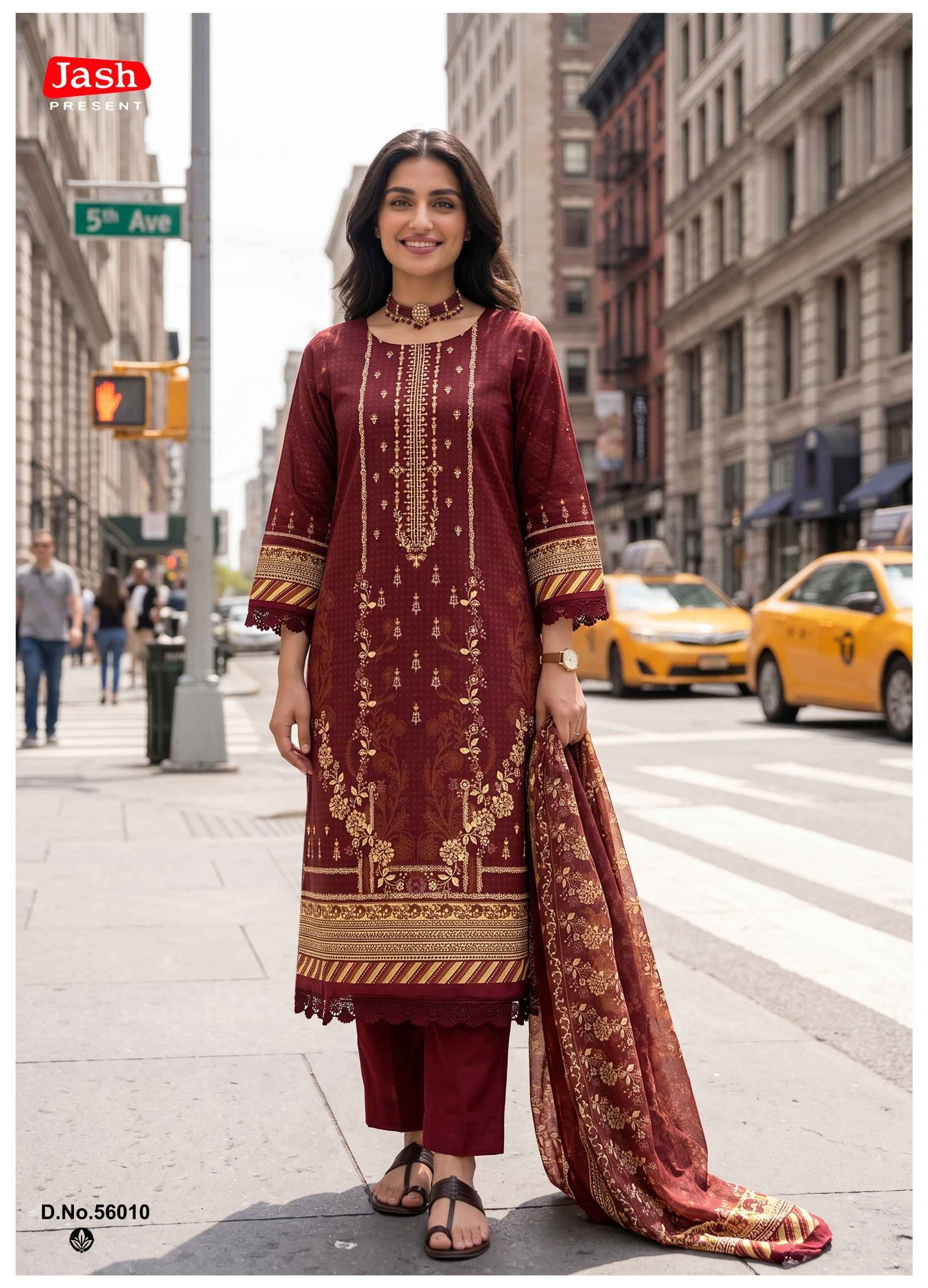 Jash Elliza Vol-56 Cotton Dress Material (10 pcs Catalogue)