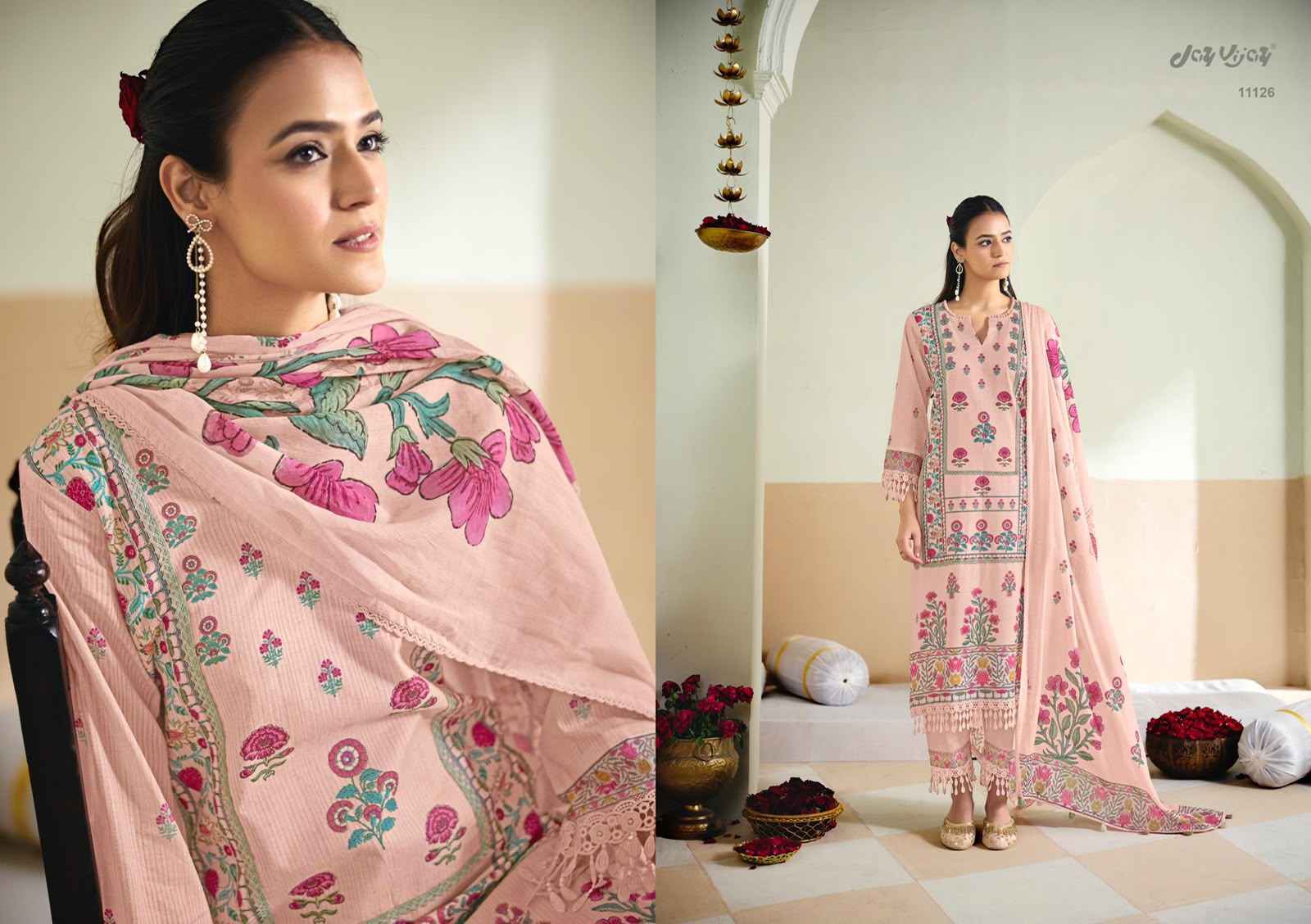 Jay Vijay Pranaya Cotton Dress Material (6 pcs Catalogue)