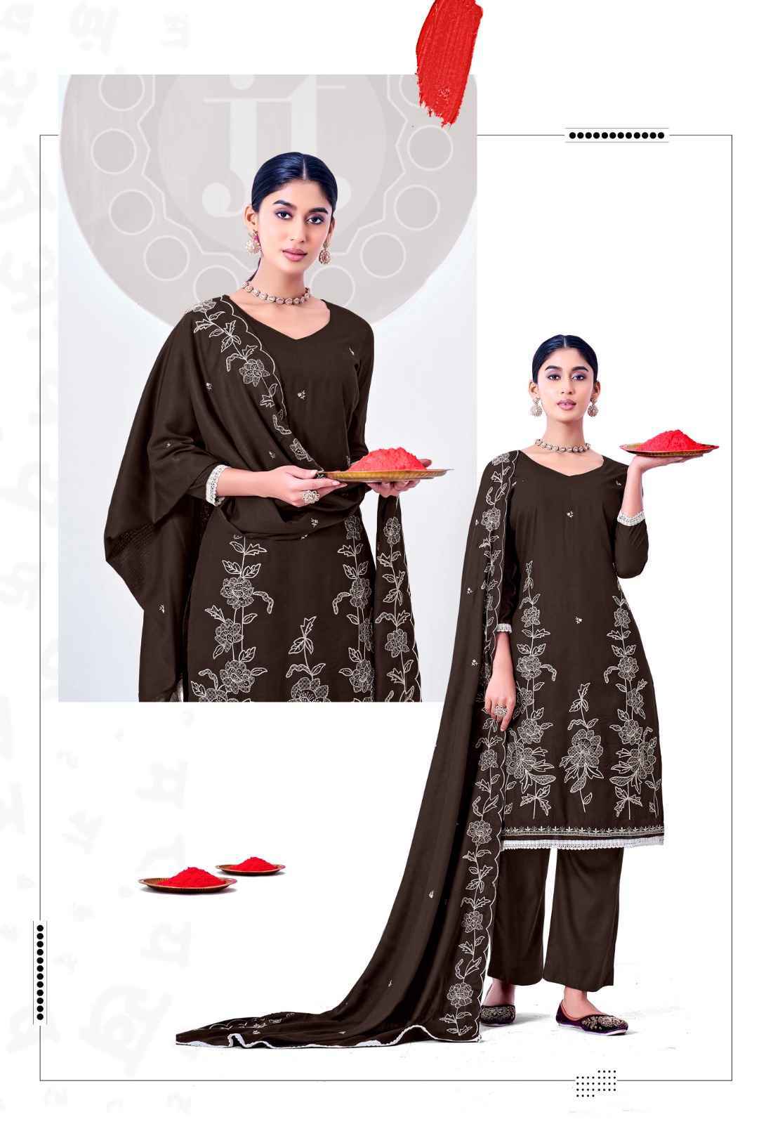Jt Alina Vol-2 Rayon Dress Material (5 pcs Catalogue)