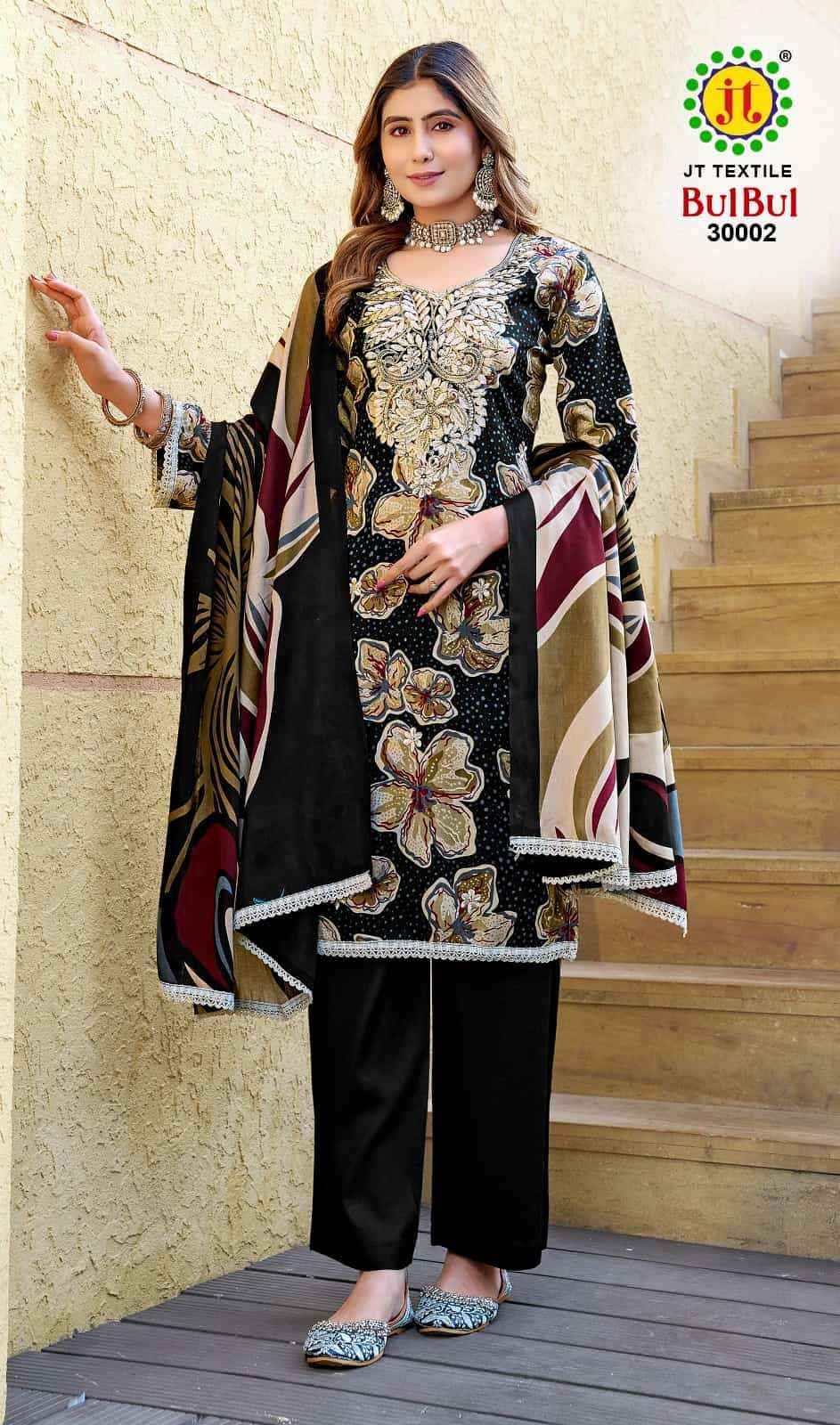 Jt Bulbul Vol-30 Rayon Dress Material (5 pcs Catalogue)
