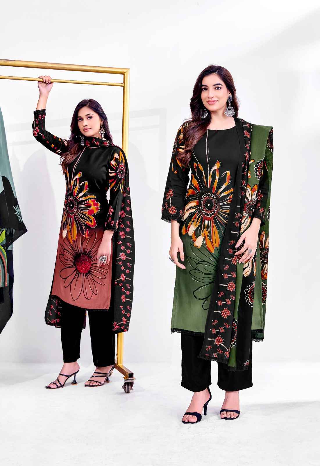 Jt Falguni Rayon Dress Material (5 pcs Catalogue)