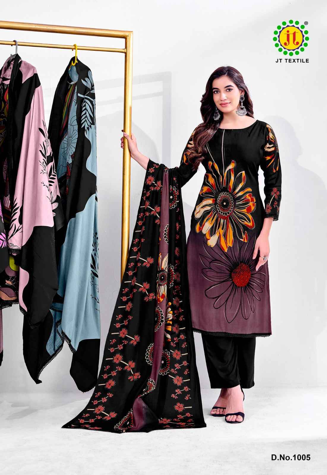 Jt Falguni Rayon Dress Material (5 pcs Catalogue)