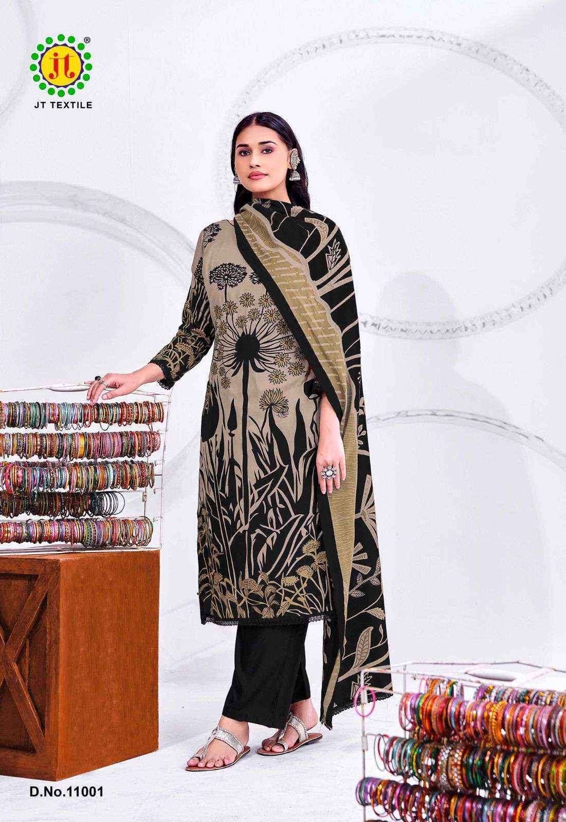 Jt Nigaar Vol-11 Rayon Dress Material (5 pcs Catalogue)