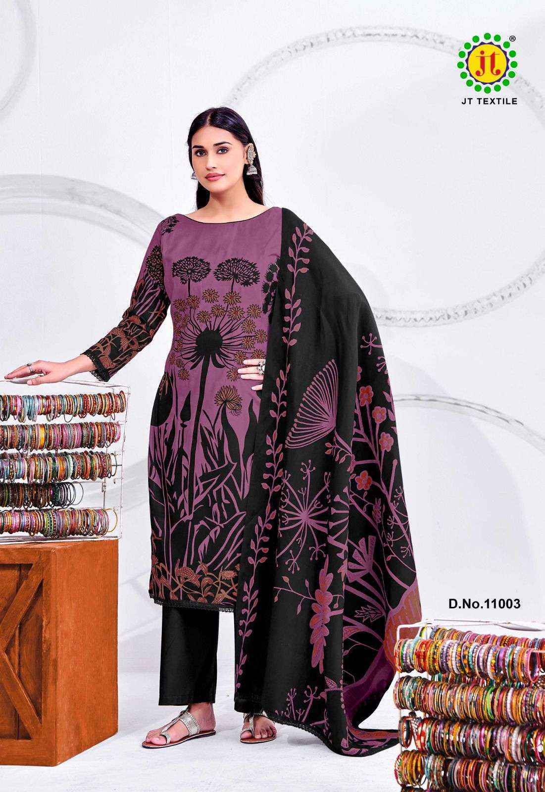 Jt Nigaar Vol-11 Rayon Dress Material (5 pcs Catalogue)