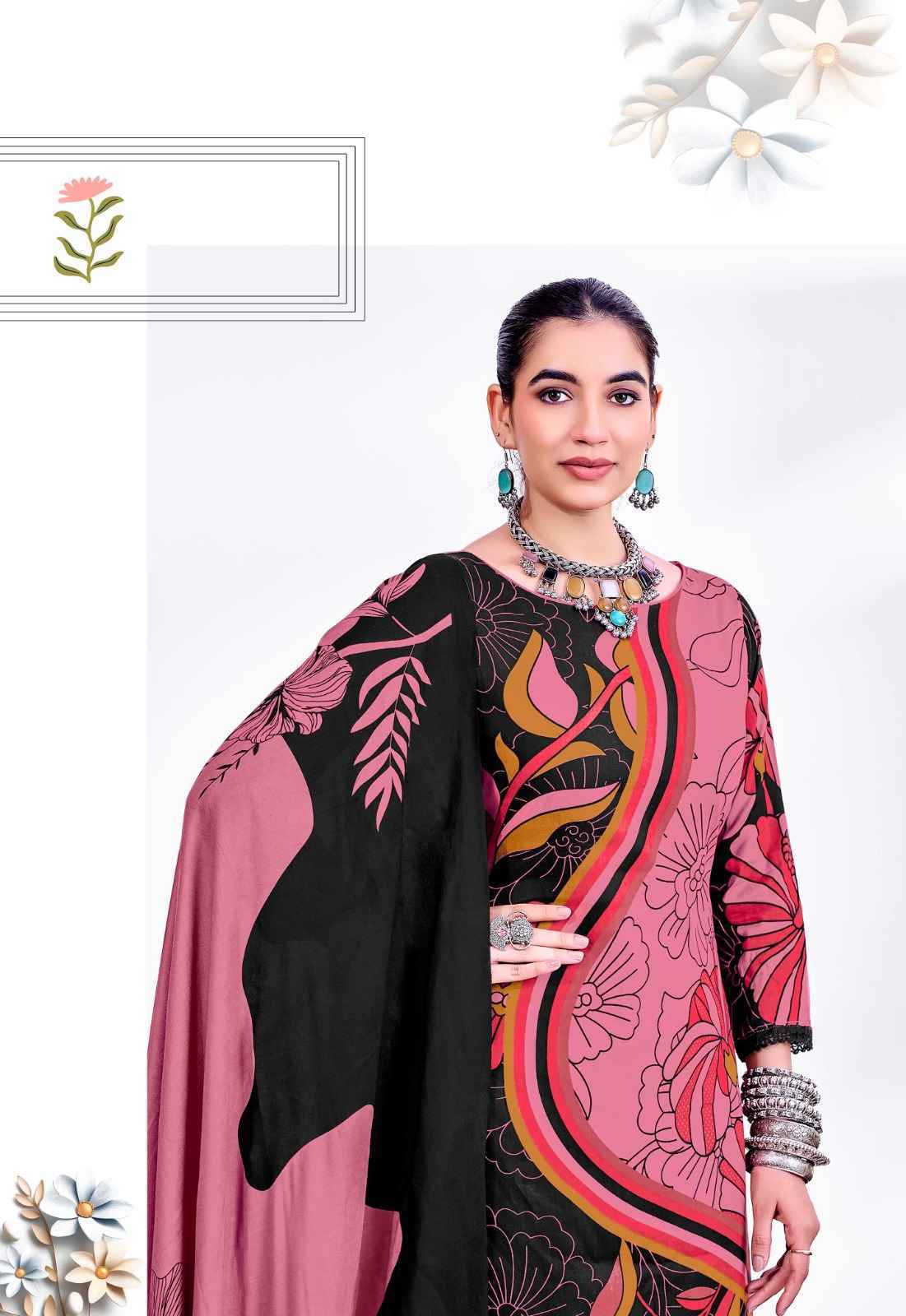 Jt Nigaar Vol-12 Rayon Dress Material (5 pcs Catalogue)