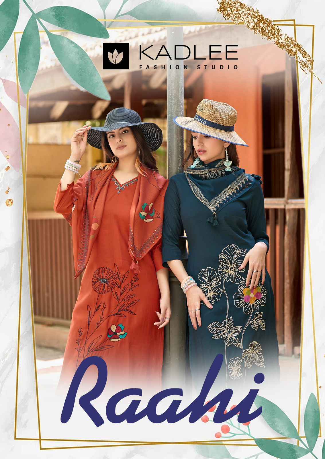 Kadlee Raahi Roman Silk Readymade Suit (6 pcs Catalogue)
