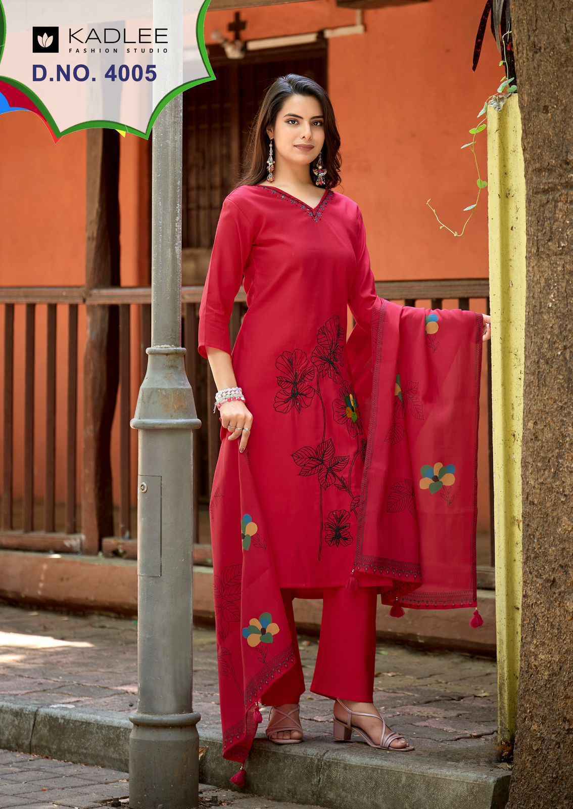 Kadlee Raahi Roman Silk Readymade Suit (6 pcs Catalogue)