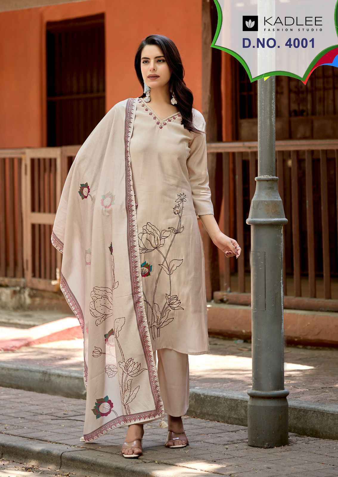 Kadlee Raahi Roman Silk Readymade Suit (6 pcs Catalogue)