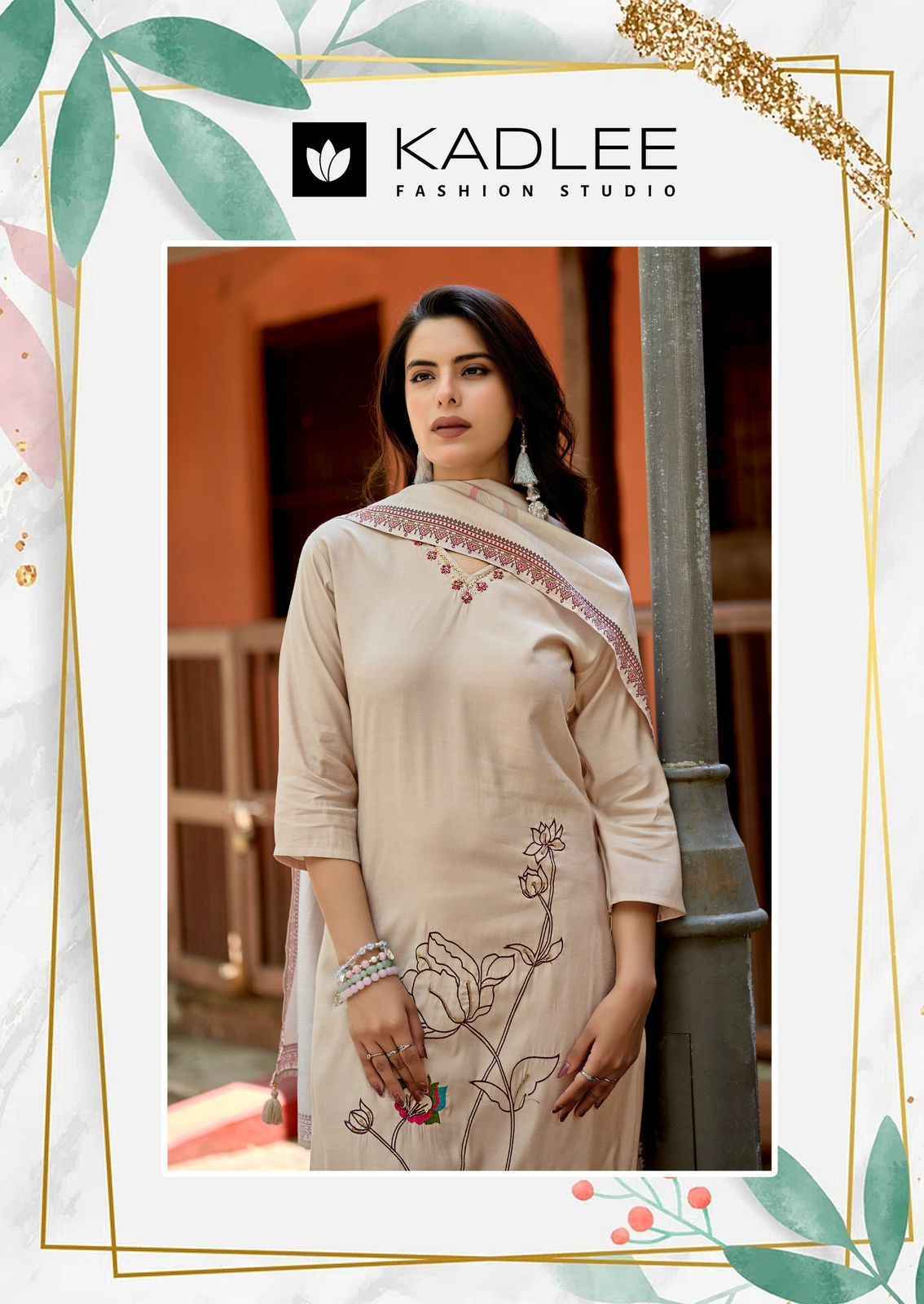 Kadlee Raahi Roman Silk Readymade Suit (6 pcs Catalogue)