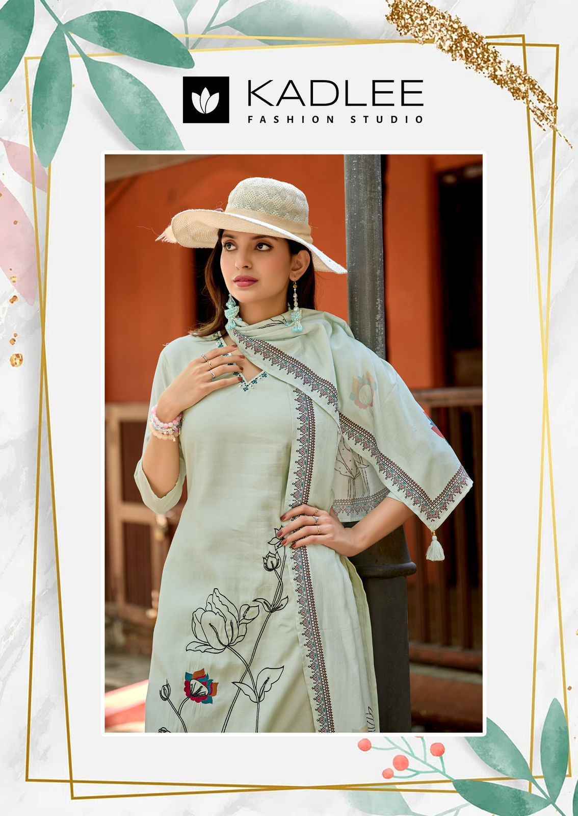 Kadlee Raahi Roman Silk Readymade Suit (6 pcs Catalogue)