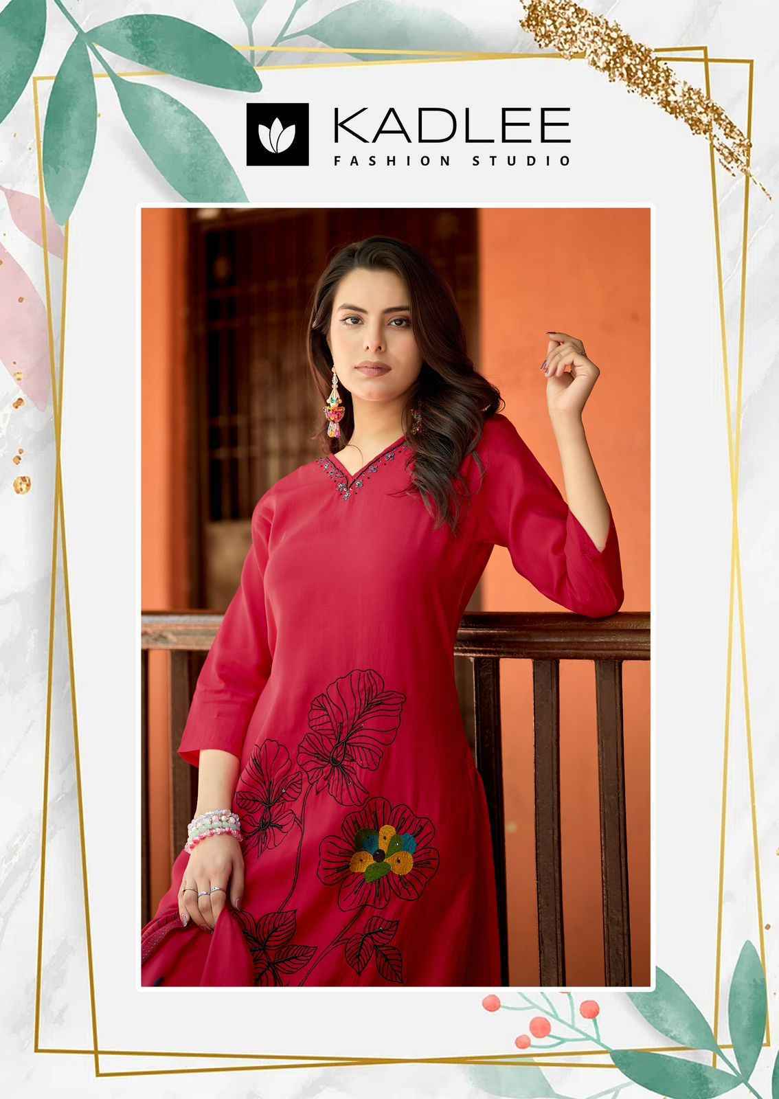 Kadlee Raahi Roman Silk Readymade Suit (6 pcs Catalogue)