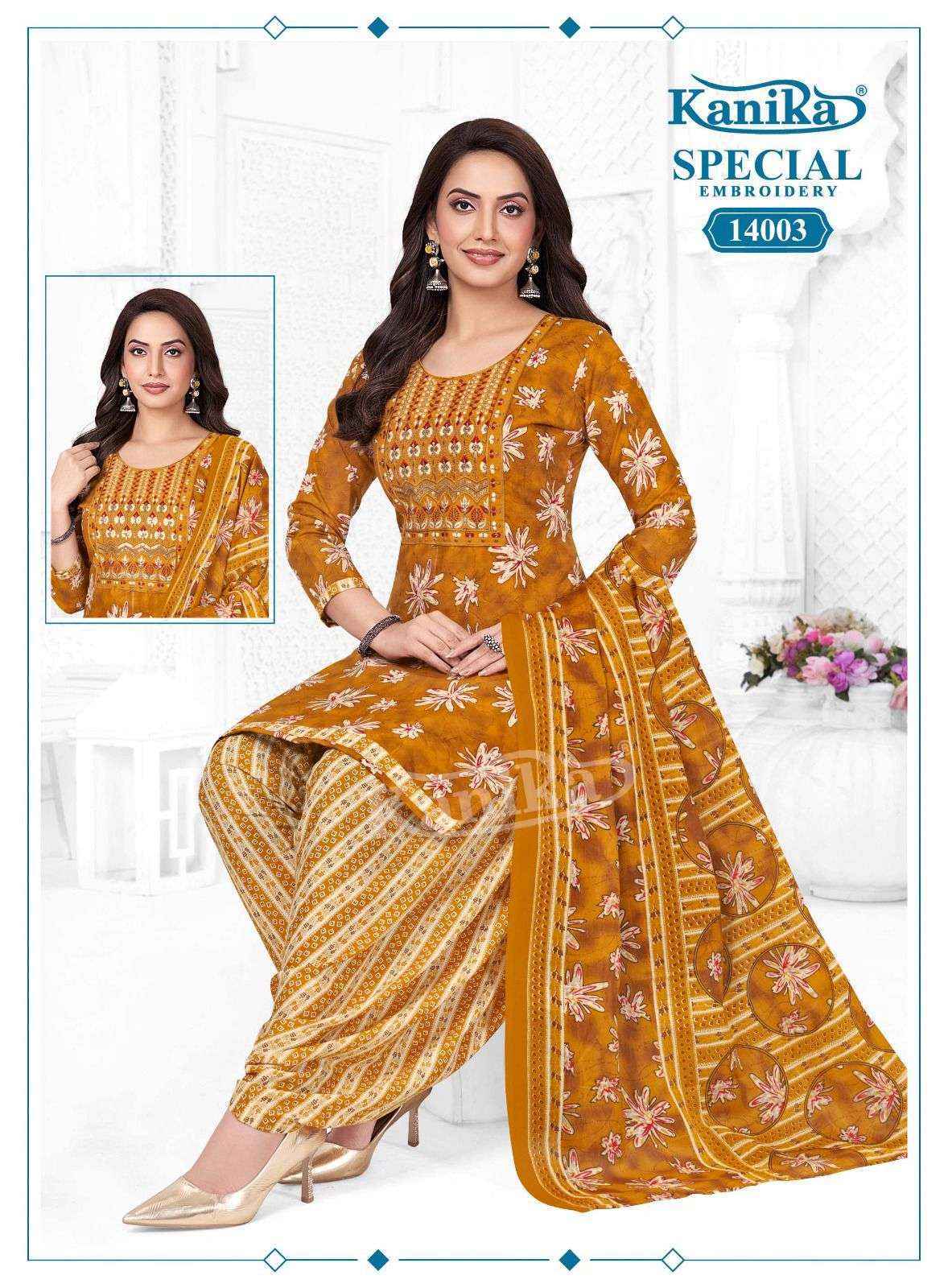 Kanika Special Embroidery Vol-14 Cotton Readymade Suit (12 pcs Catalogue)