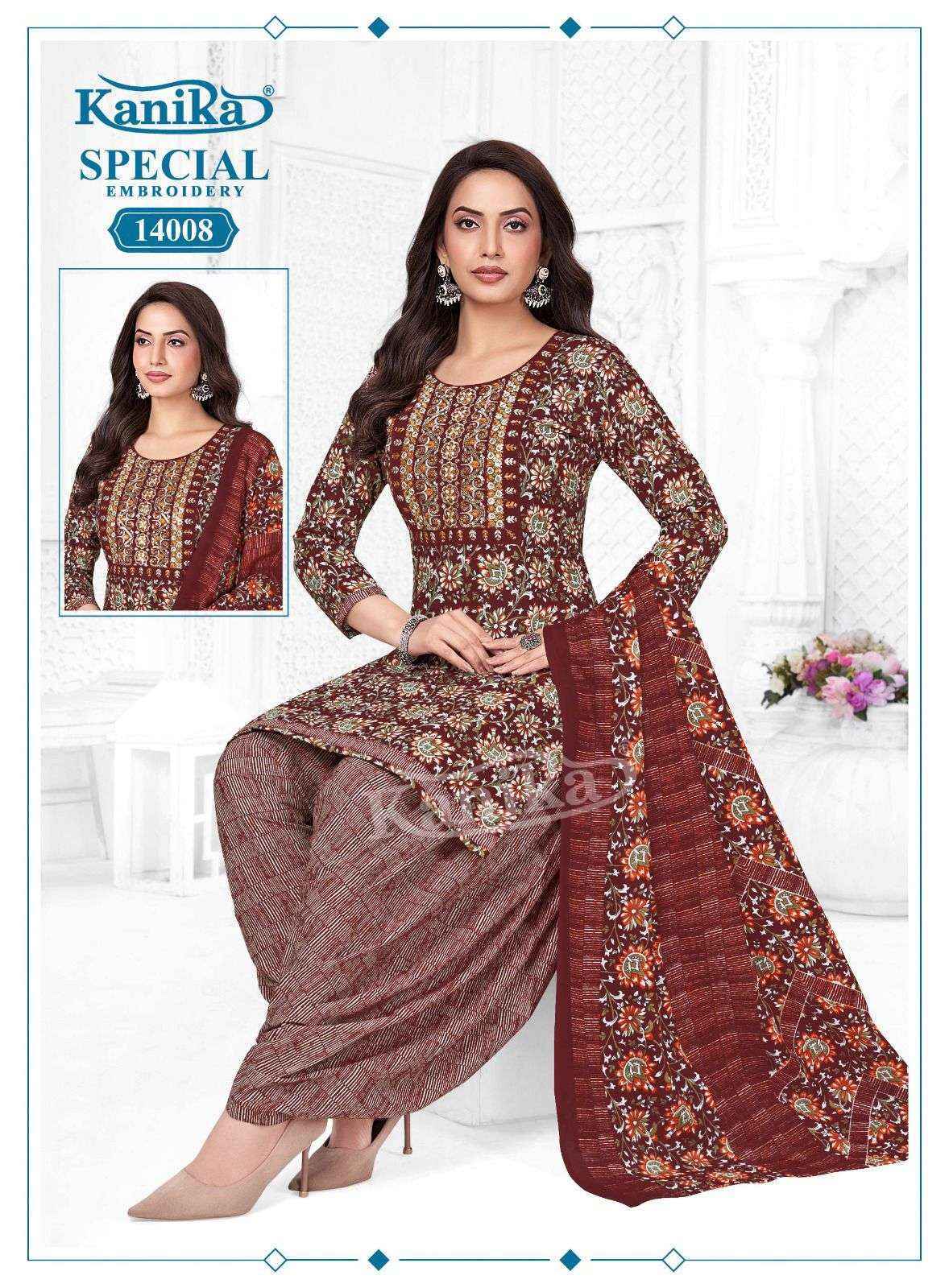 Kanika Special Embroidery Vol-14 Cotton Readymade Suit (12 pcs Catalogue)