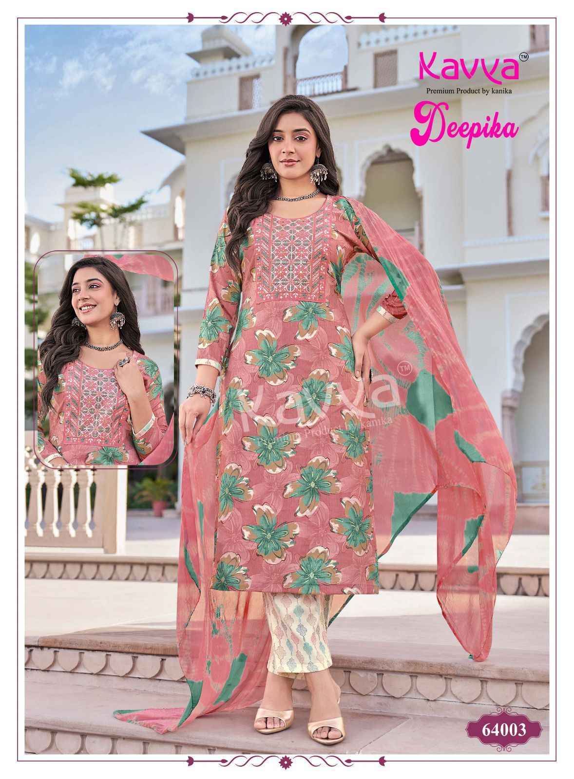 Kavya Deepika Vol-64 Capsule Readymade Suit (10 pcs Catalogue)