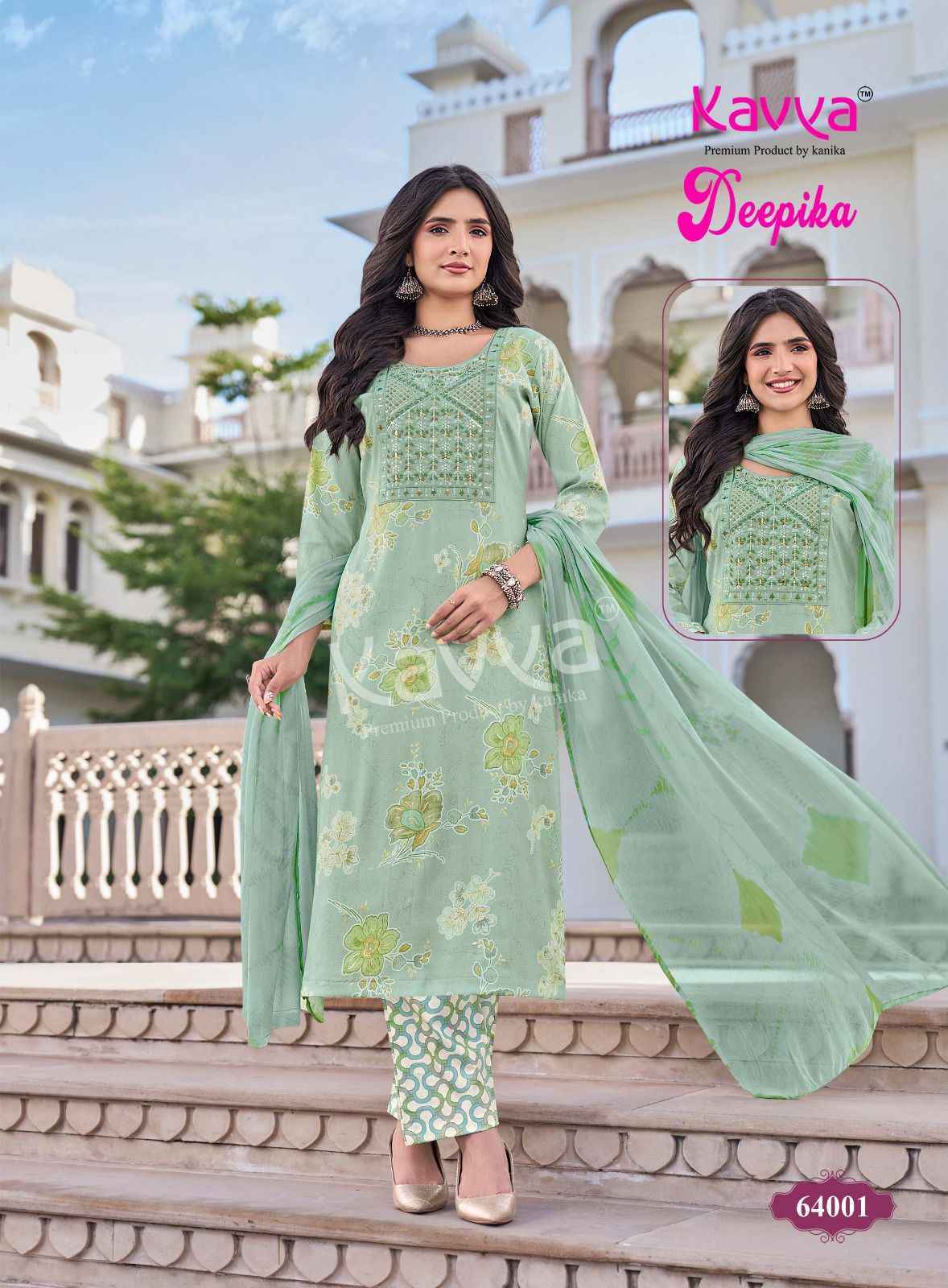 Kavya Deepika Vol-64 Capsule Readymade Suit (10 pcs Catalogue)
