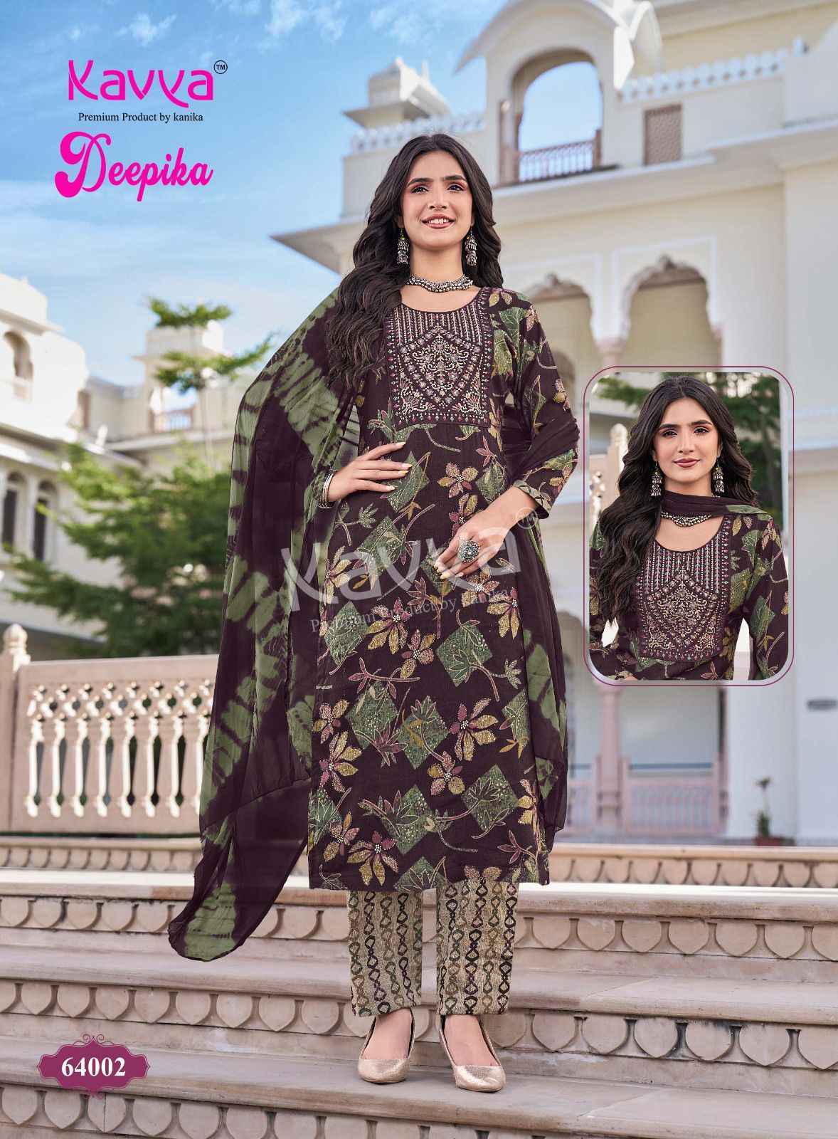 Kavya Deepika Vol-64 Capsule Readymade Suit (10 pcs Catalogue)
