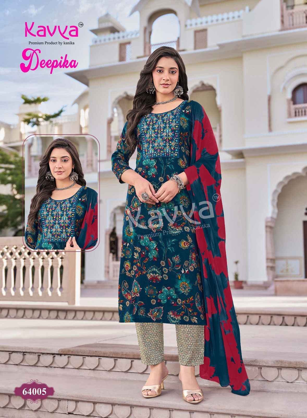 Kavya Deepika Vol-64 Capsule Readymade Suit (10 pcs Catalogue)